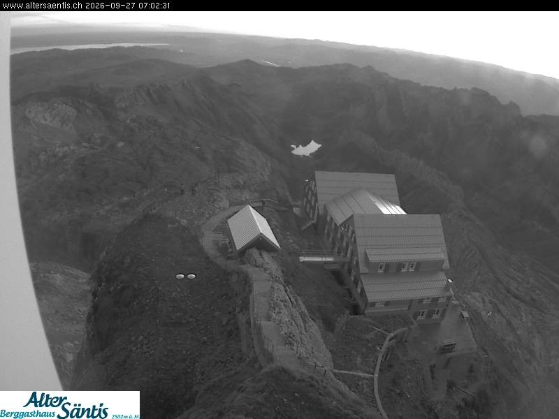 Archiv Foto Webcam Säntis (Ostschweiz): Blick Berggasthaus