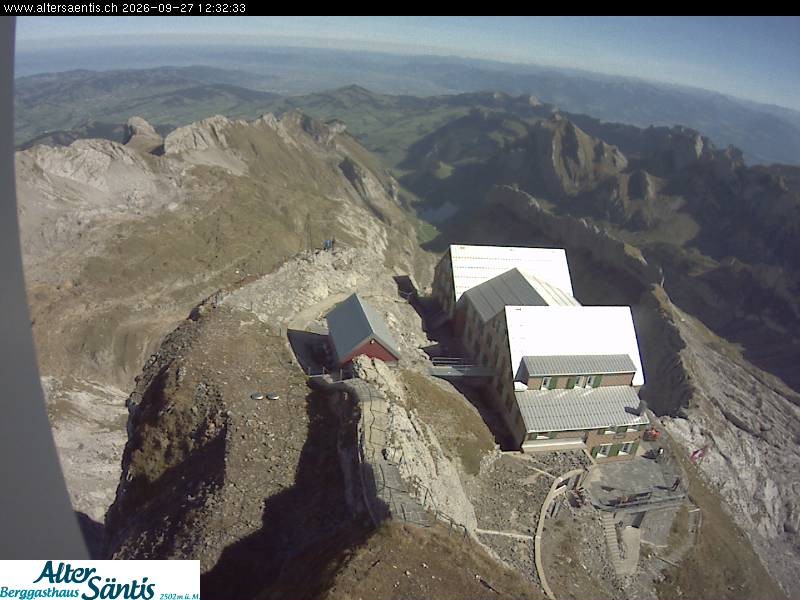 Archiv Foto Webcam Säntis (Ostschweiz): Blick Berggasthaus