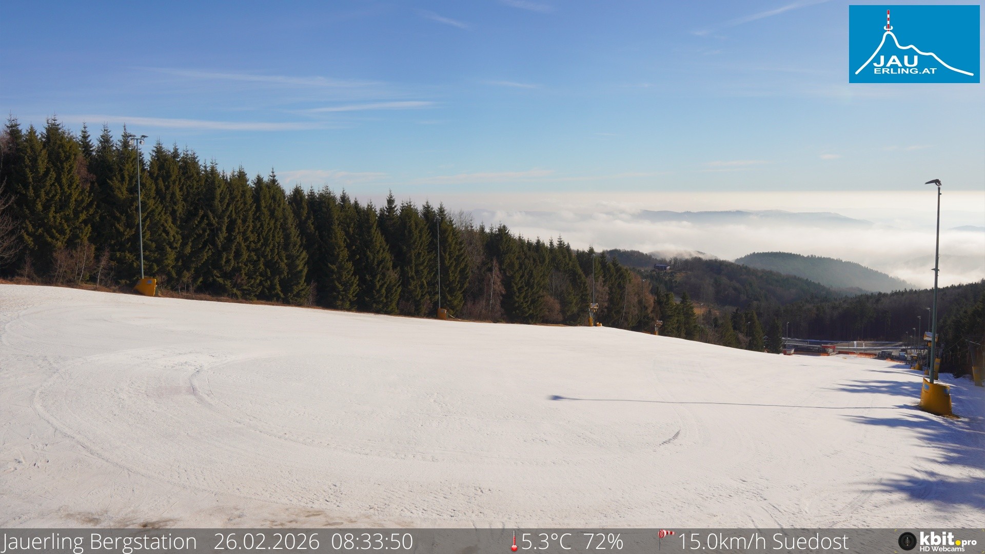 Archived image Webcam Panoramic view - mountain station Jauerling