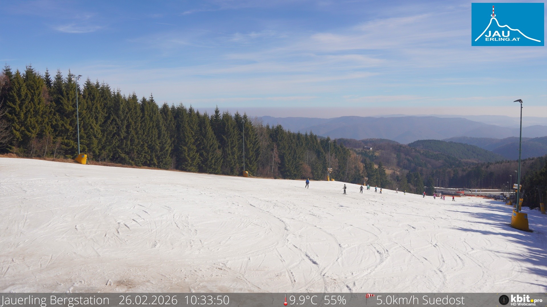 Archived image Webcam Panoramic view - mountain station Jauerling