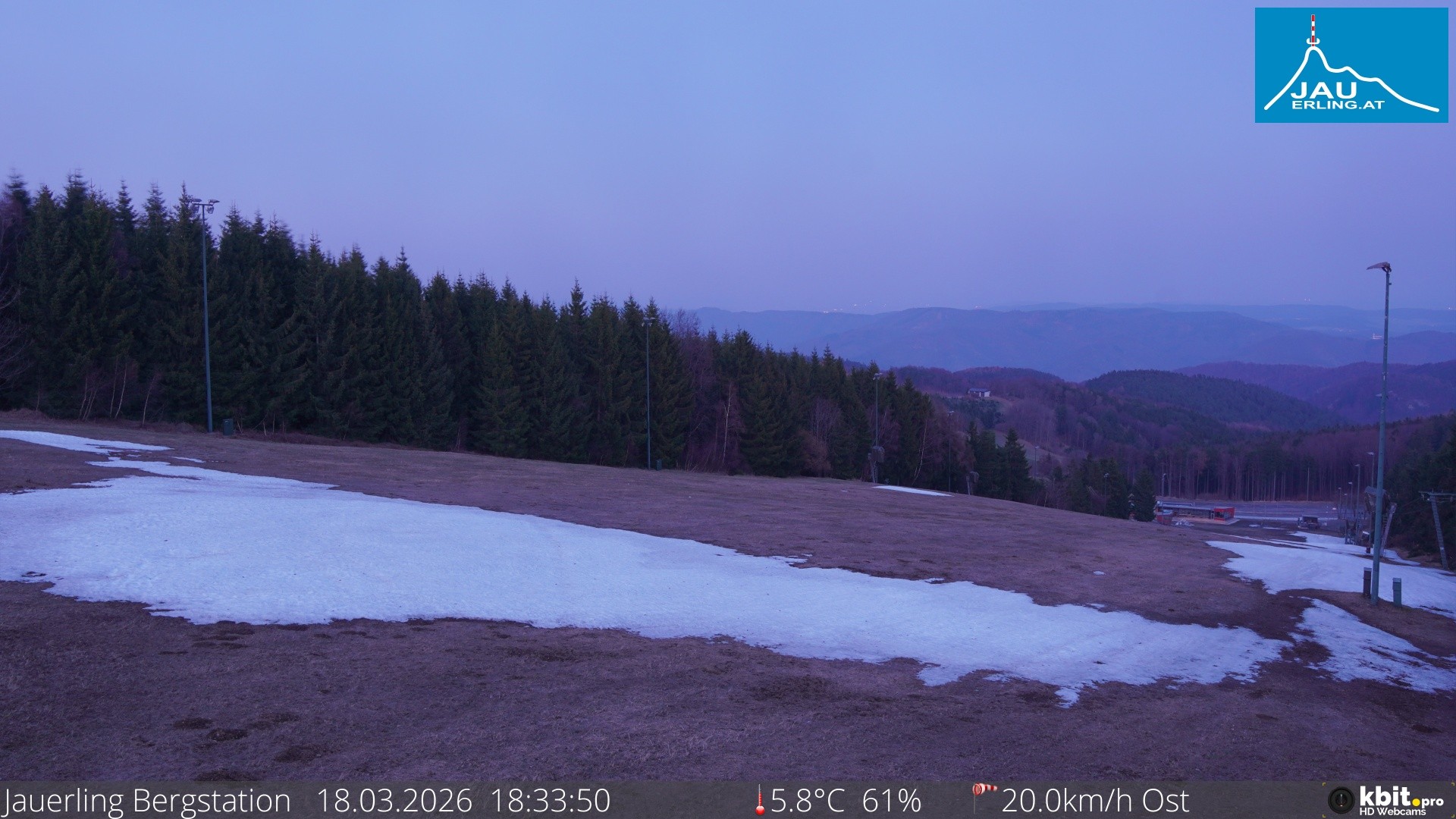 Archiv Foto Webcam Panorama - Bergstation Jauerling