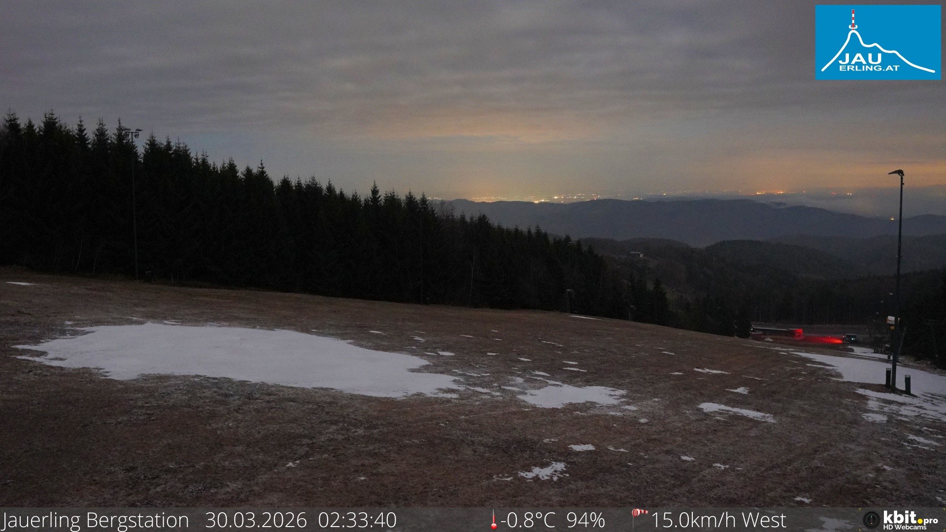 Archived image Webcam Panoramic view - mountain station Jauerling