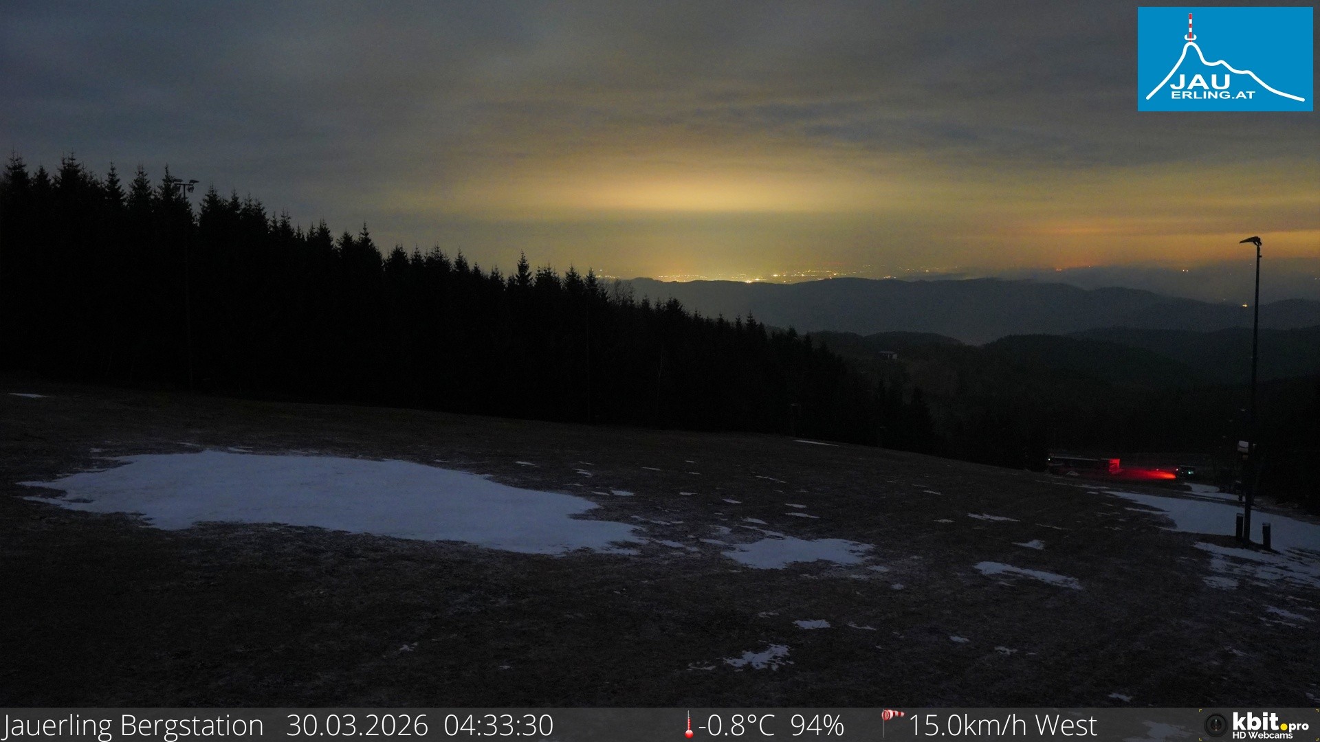 Archived image Webcam Panoramic view - mountain station Jauerling