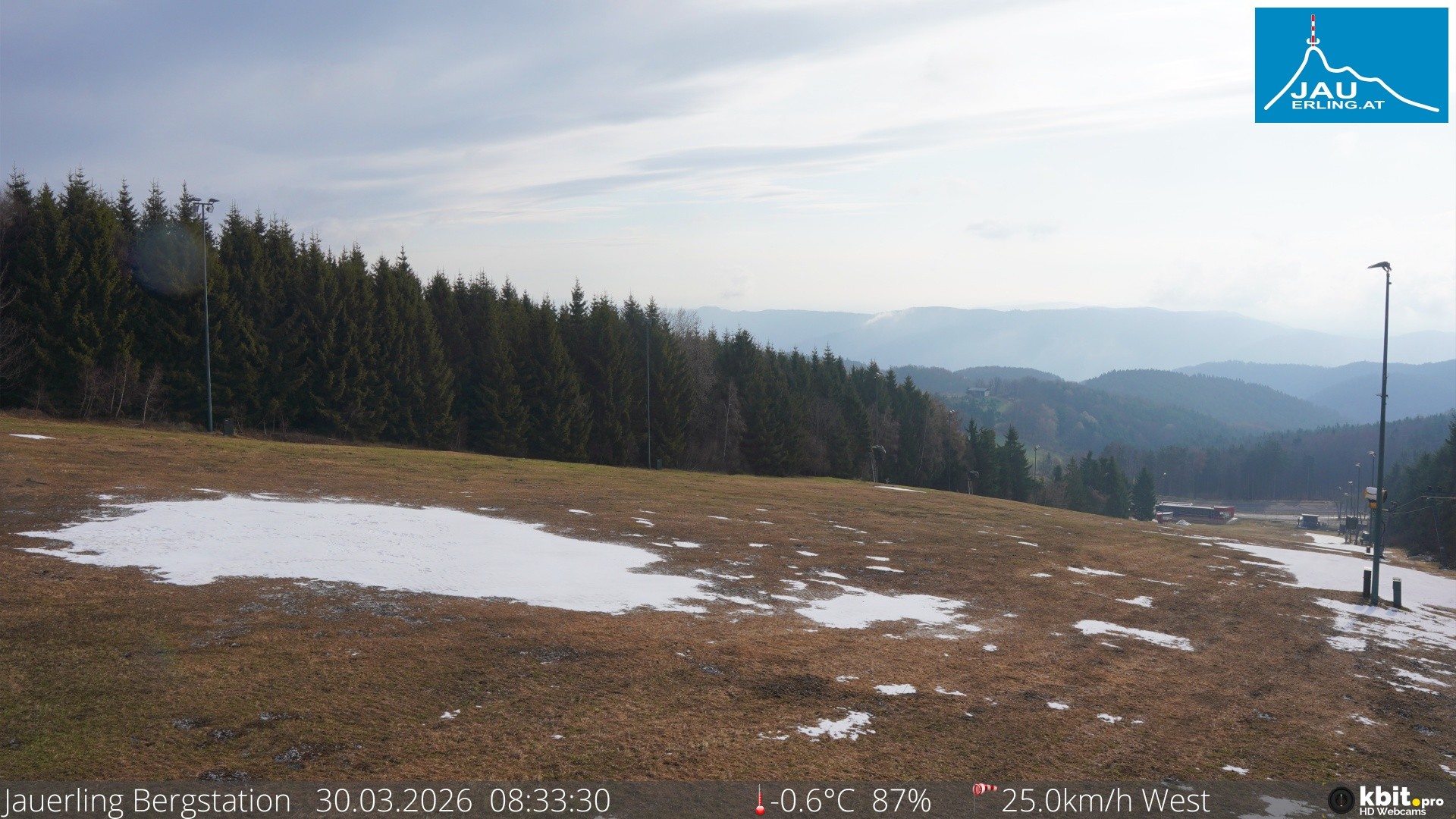 Archived image Webcam Panoramic view - mountain station Jauerling