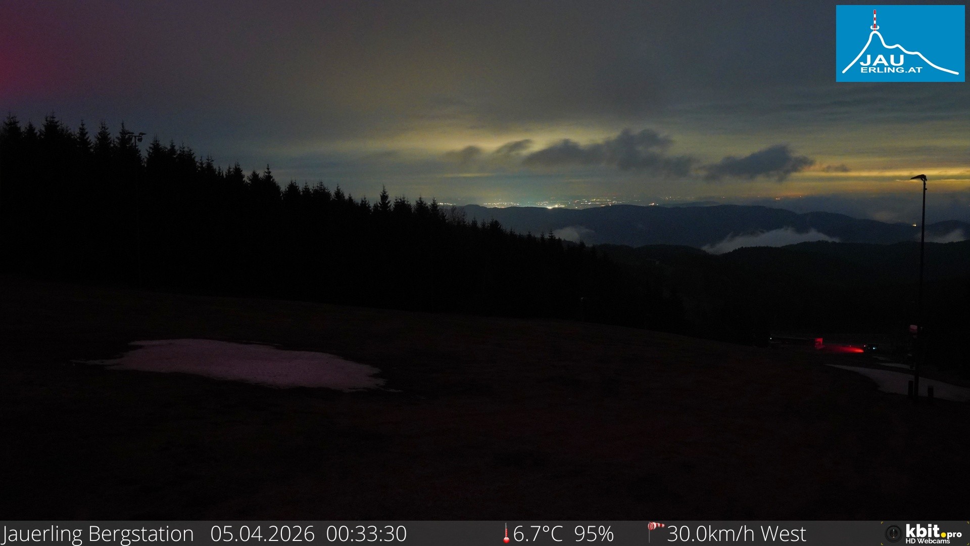 Archived image Webcam Panoramic view - mountain station Jauerling