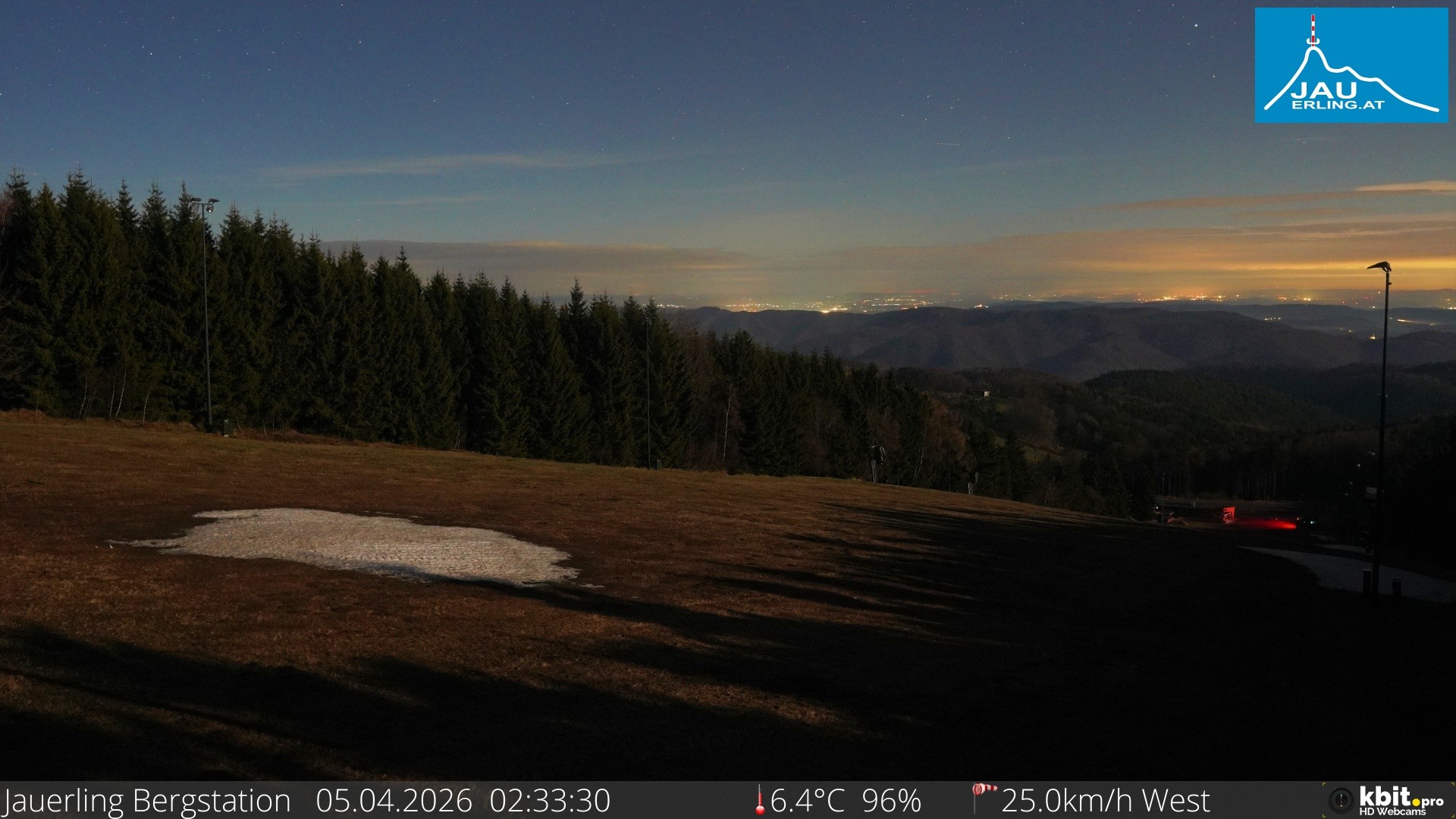 Archived image Webcam Panoramic view - mountain station Jauerling