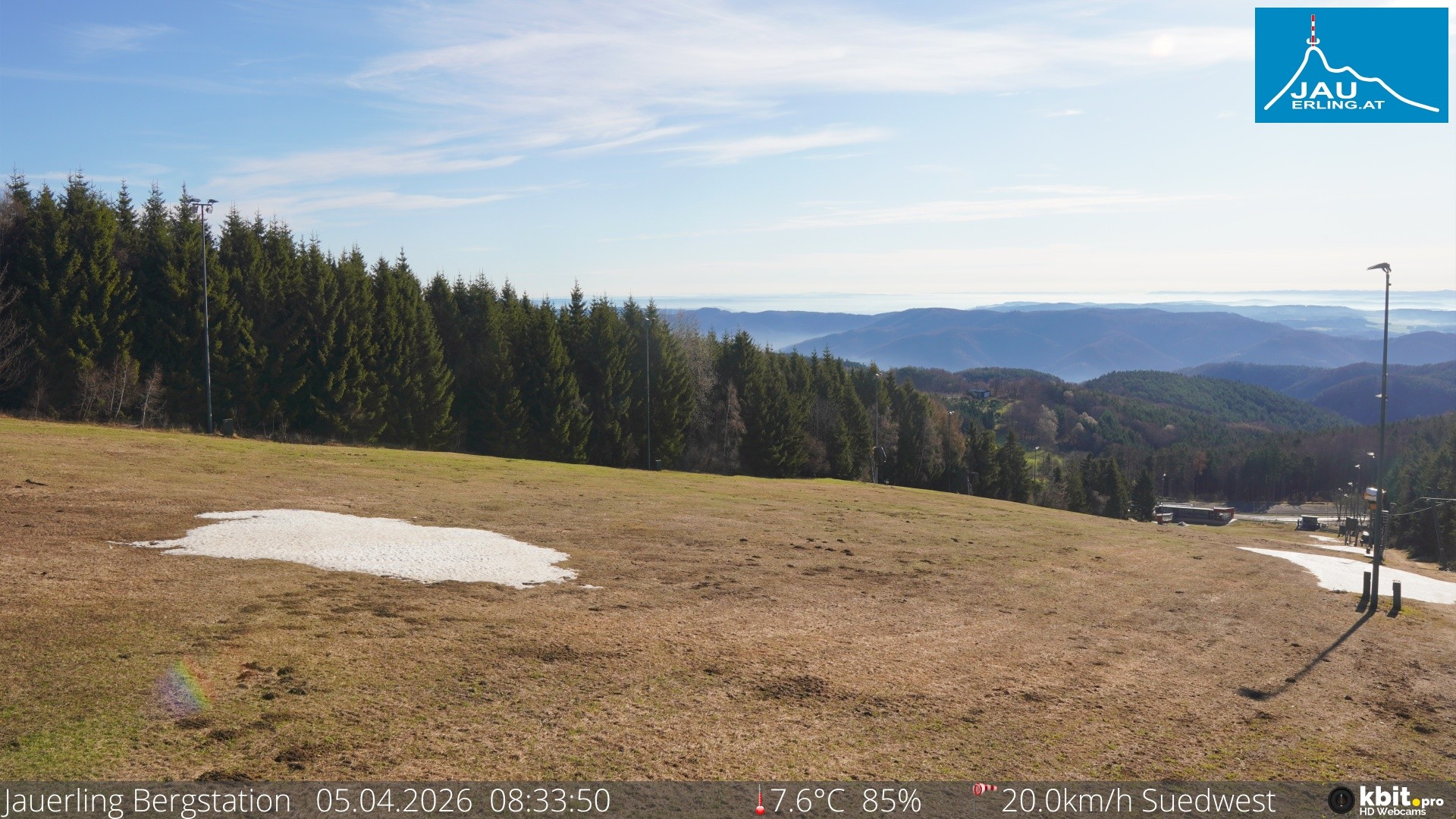 Archived image Webcam Panoramic view - mountain station Jauerling