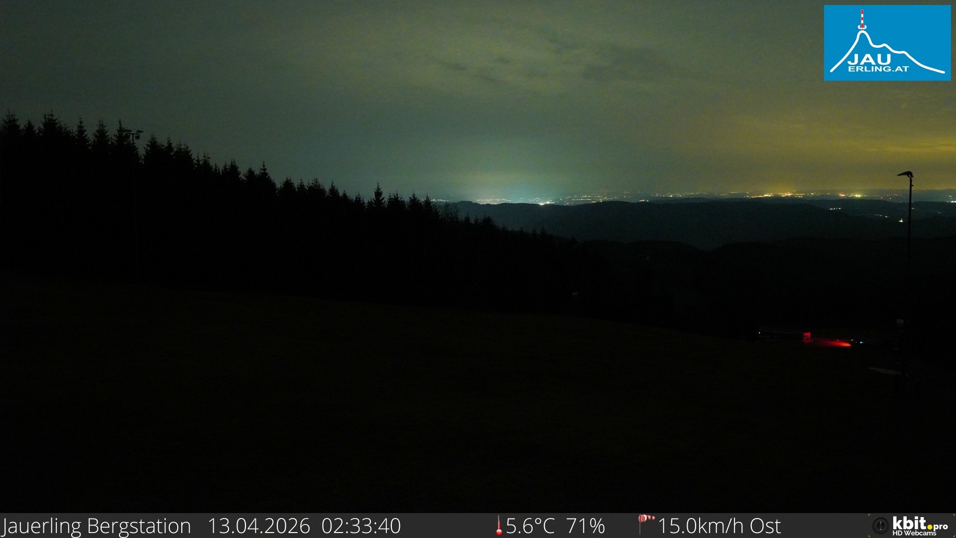 Archived image Webcam Panoramic view - mountain station Jauerling