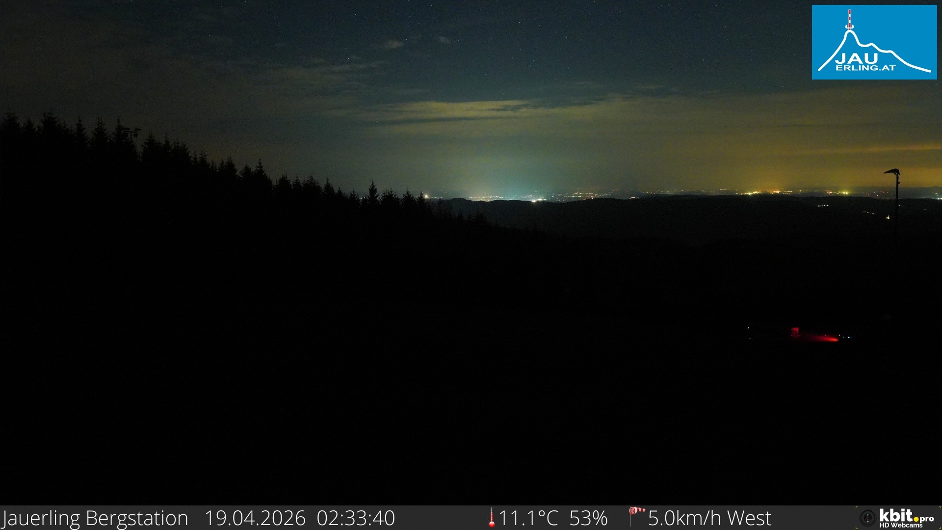 Archived image Webcam Panoramic view - mountain station Jauerling