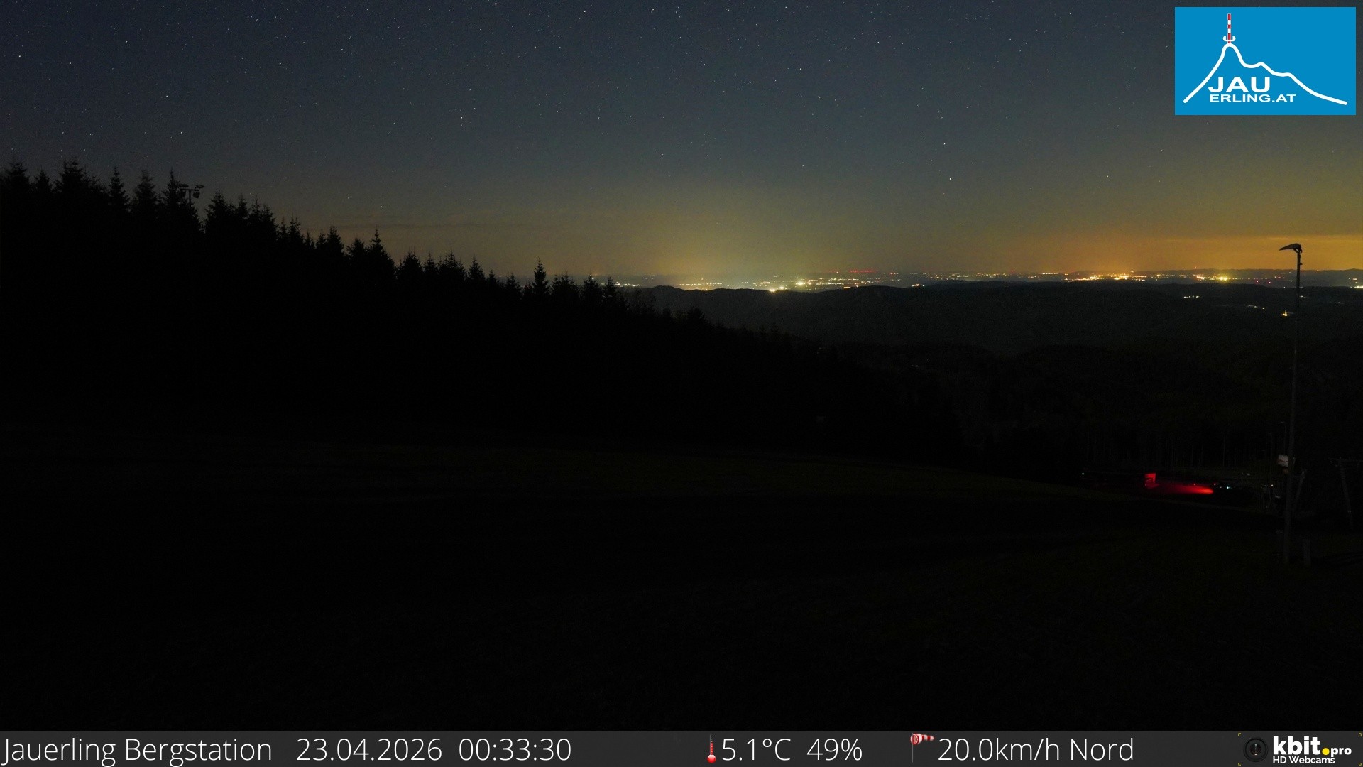 Archived image Webcam Panoramic view - mountain station Jauerling