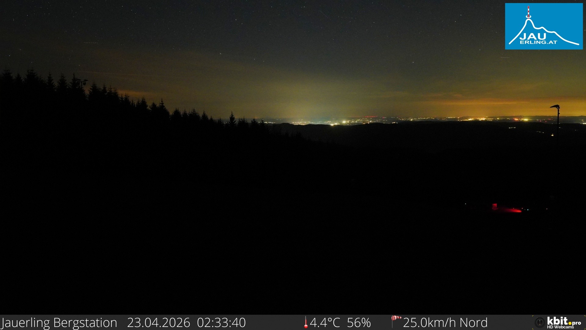 Archived image Webcam Panoramic view - mountain station Jauerling