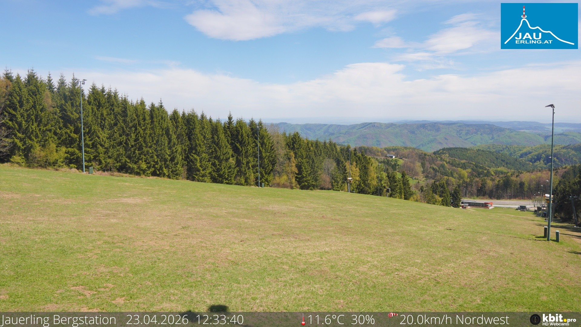 Archived image Webcam Panoramic view - mountain station Jauerling