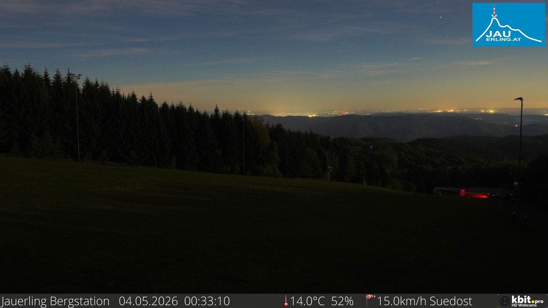 Archived image Webcam Panoramic view - mountain station Jauerling