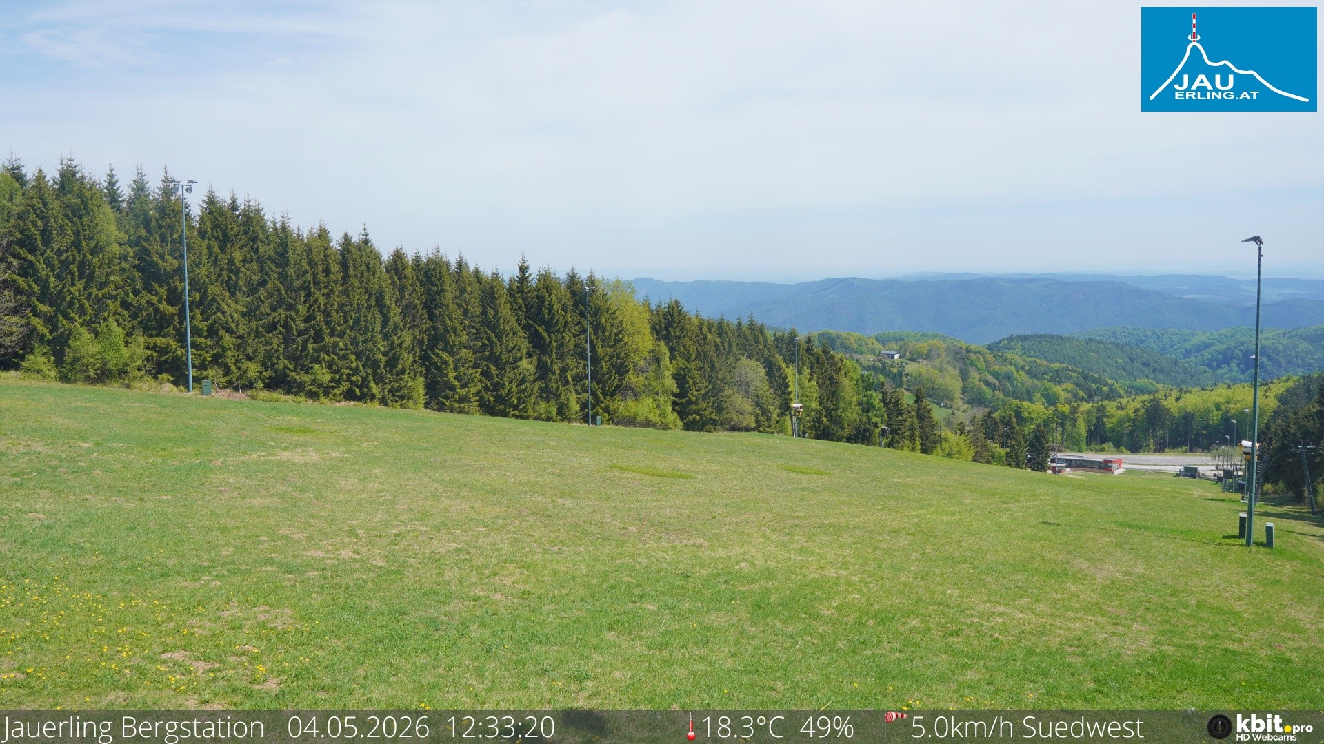 Archived image Webcam Panoramic view - mountain station Jauerling