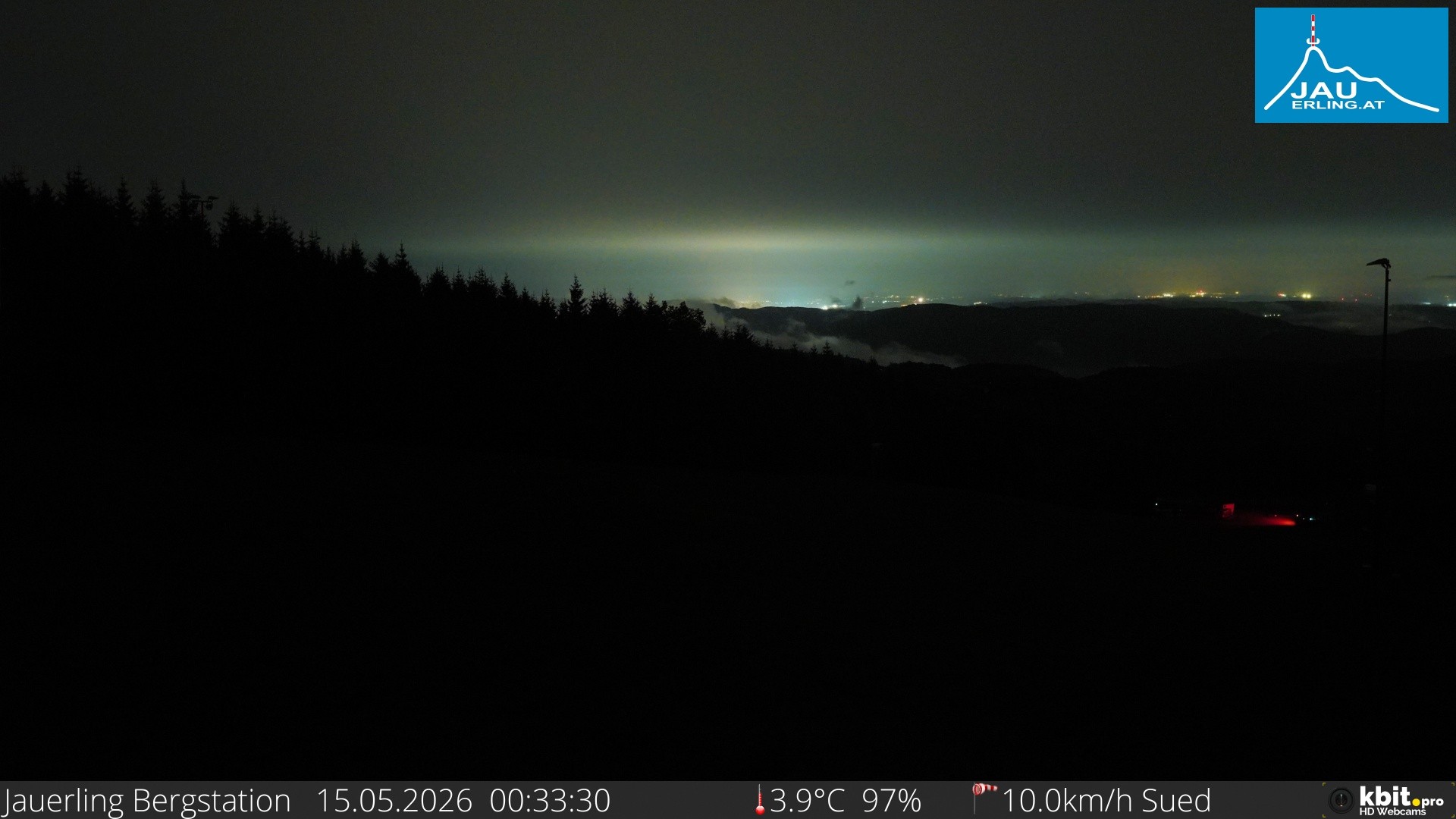 Archived image Webcam Panoramic view - mountain station Jauerling