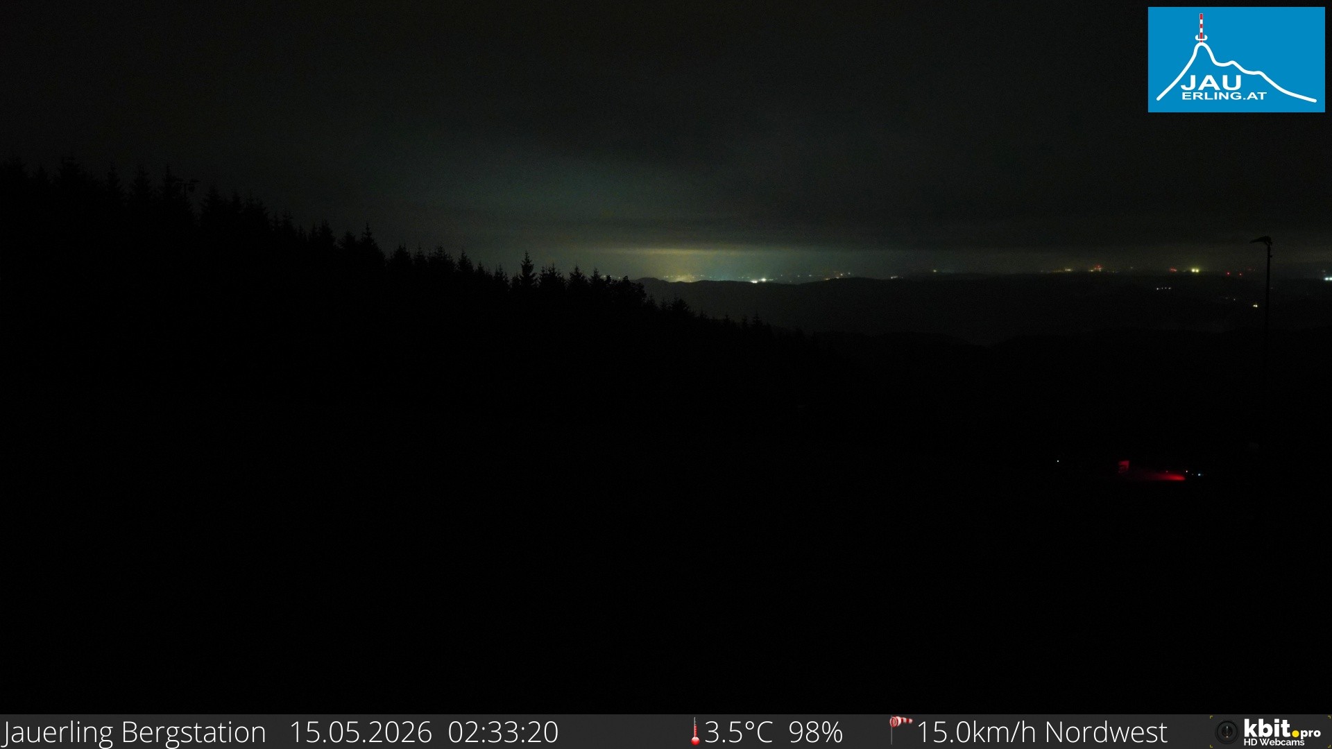 Archived image Webcam Panoramic view - mountain station Jauerling