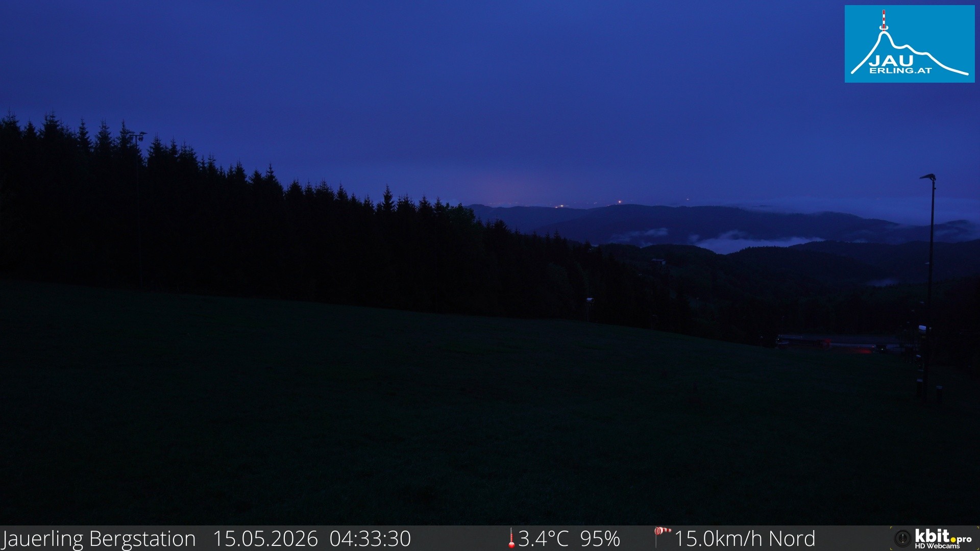 Archived image Webcam Panoramic view - mountain station Jauerling