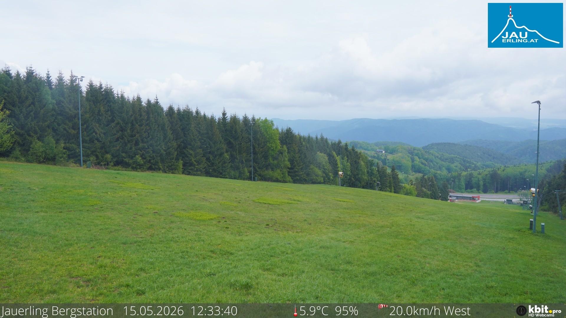 Archived image Webcam Panoramic view - mountain station Jauerling