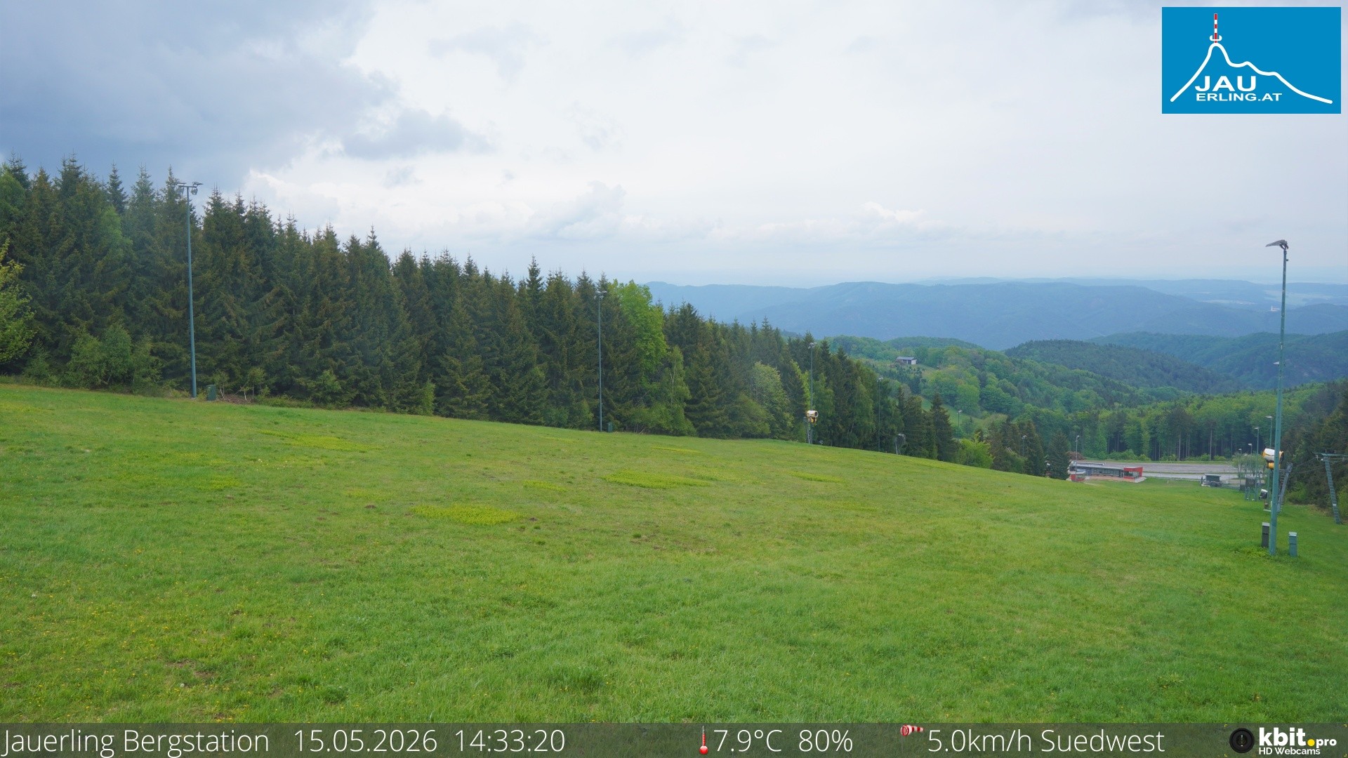 Archived image Webcam Panoramic view - mountain station Jauerling