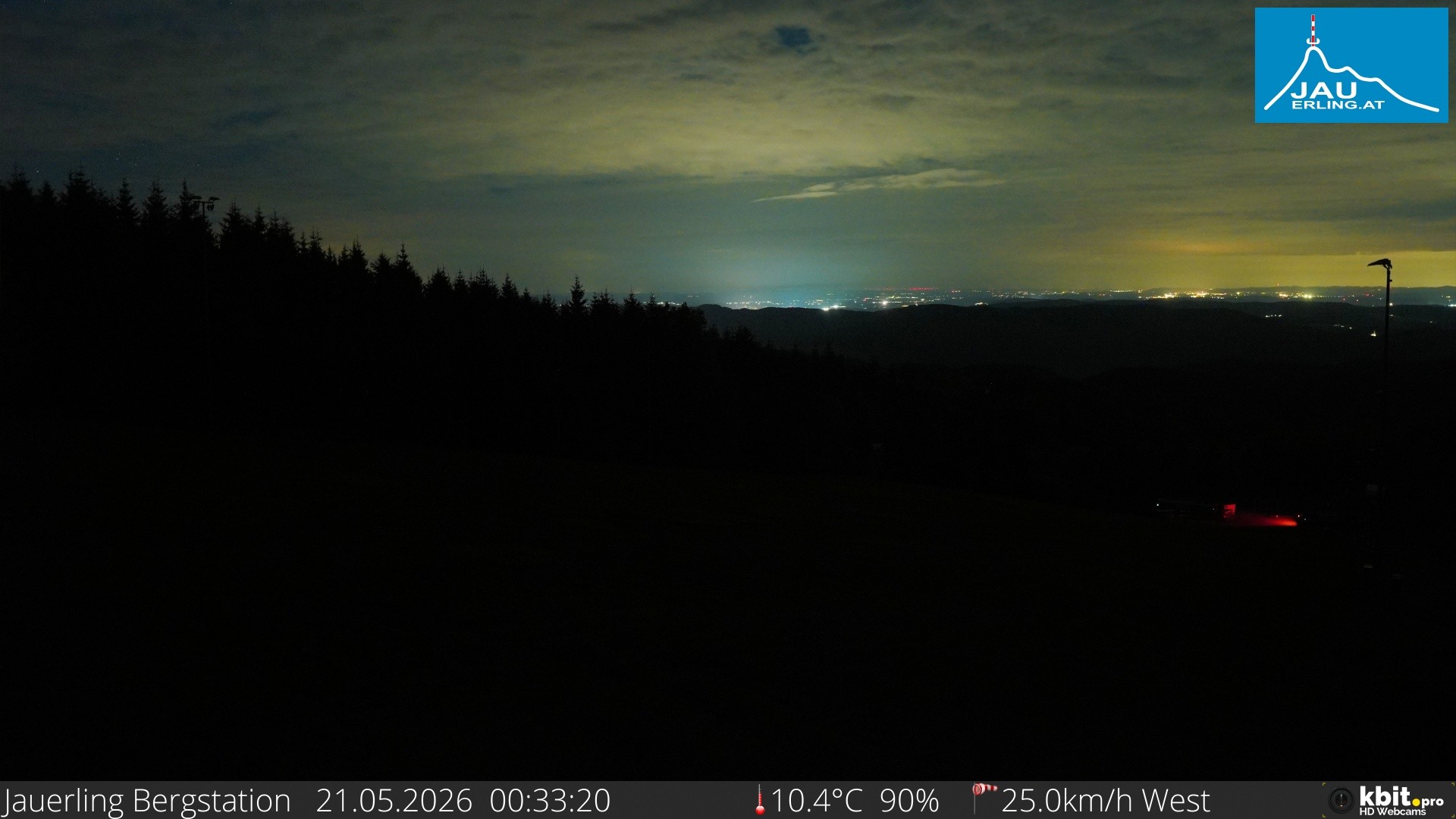 Archived image Webcam Panoramic view - mountain station Jauerling