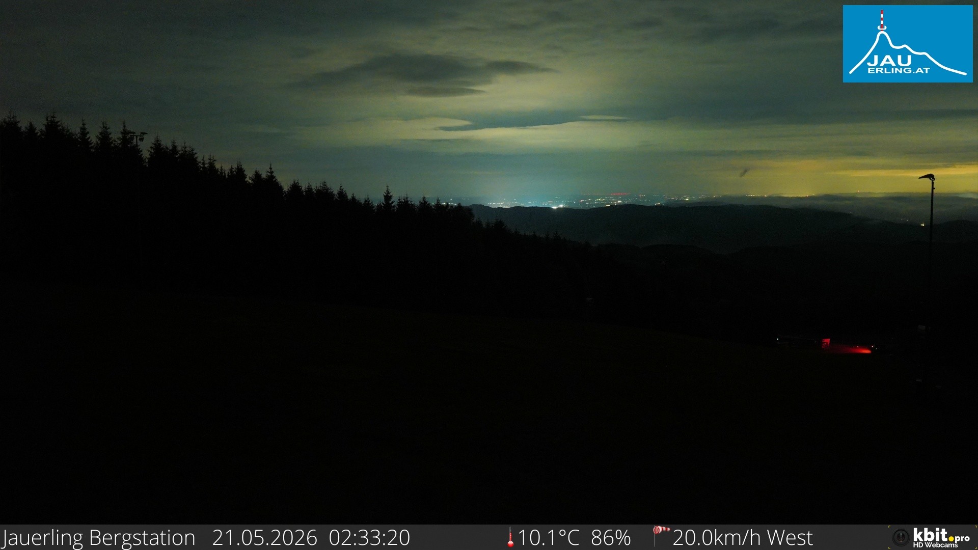Archived image Webcam Panoramic view - mountain station Jauerling