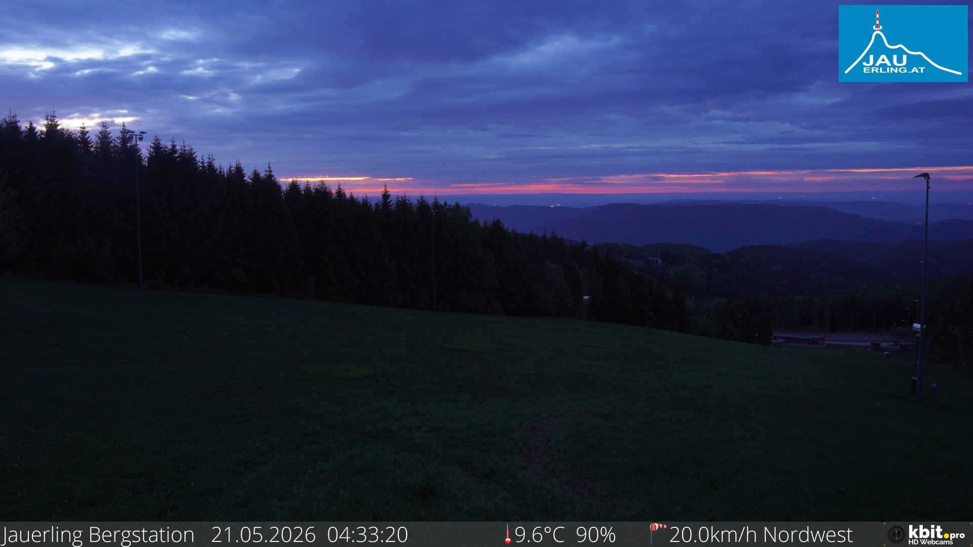 Archived image Webcam Panoramic view - mountain station Jauerling