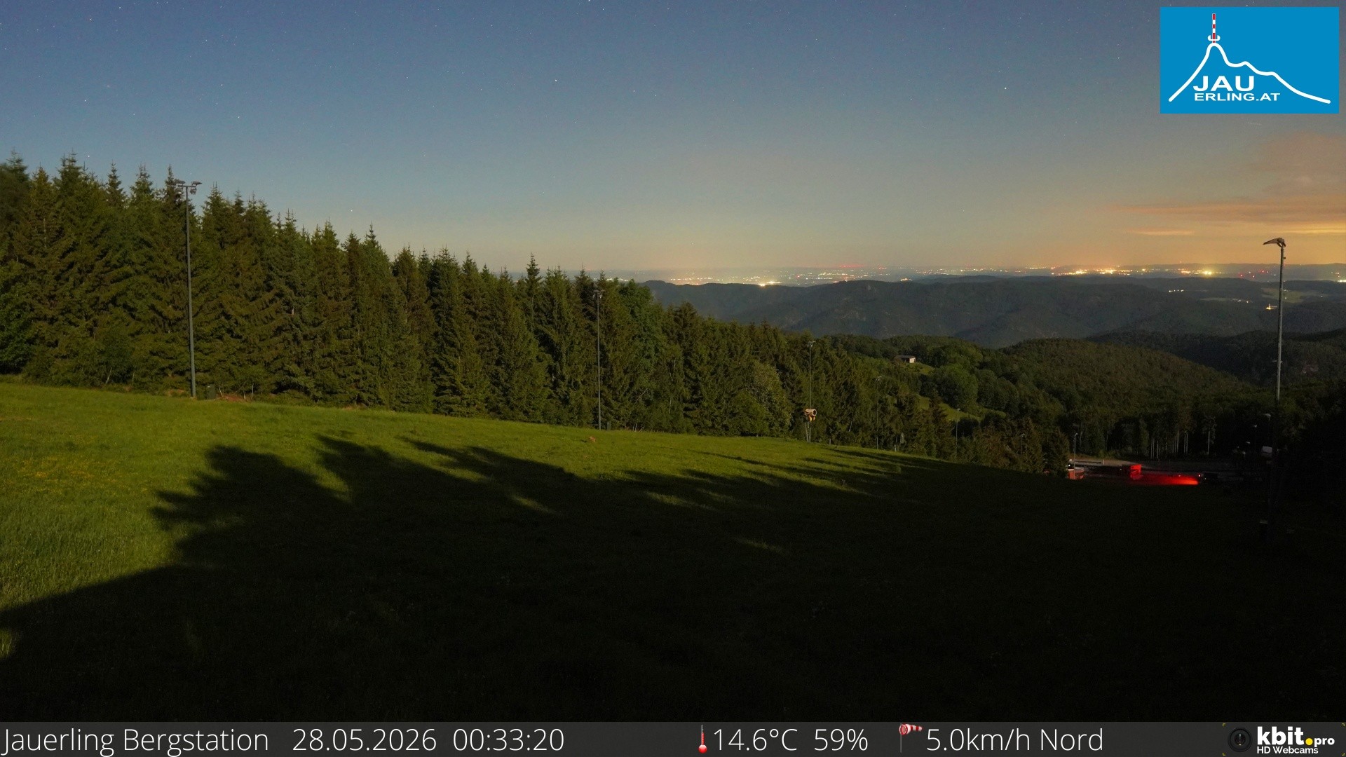 Archived image Webcam Panoramic view - mountain station Jauerling