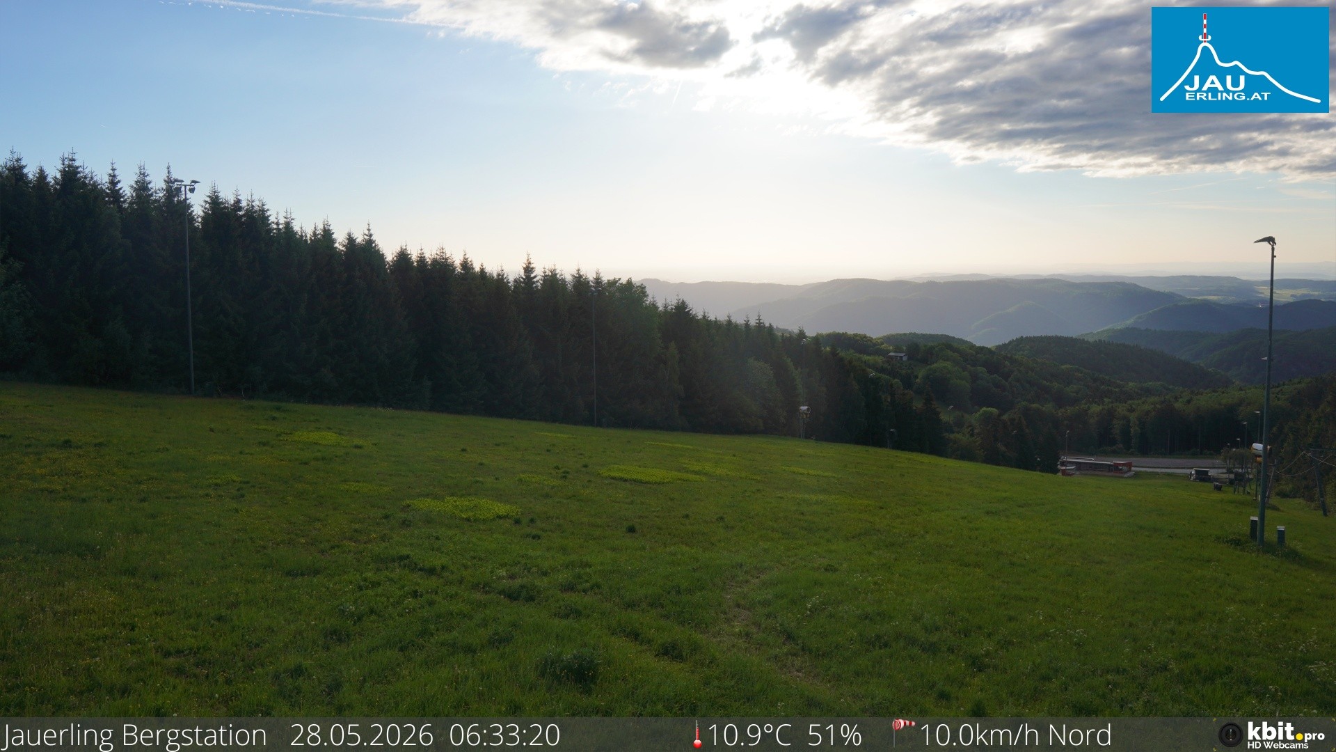Archived image Webcam Panoramic view - mountain station Jauerling