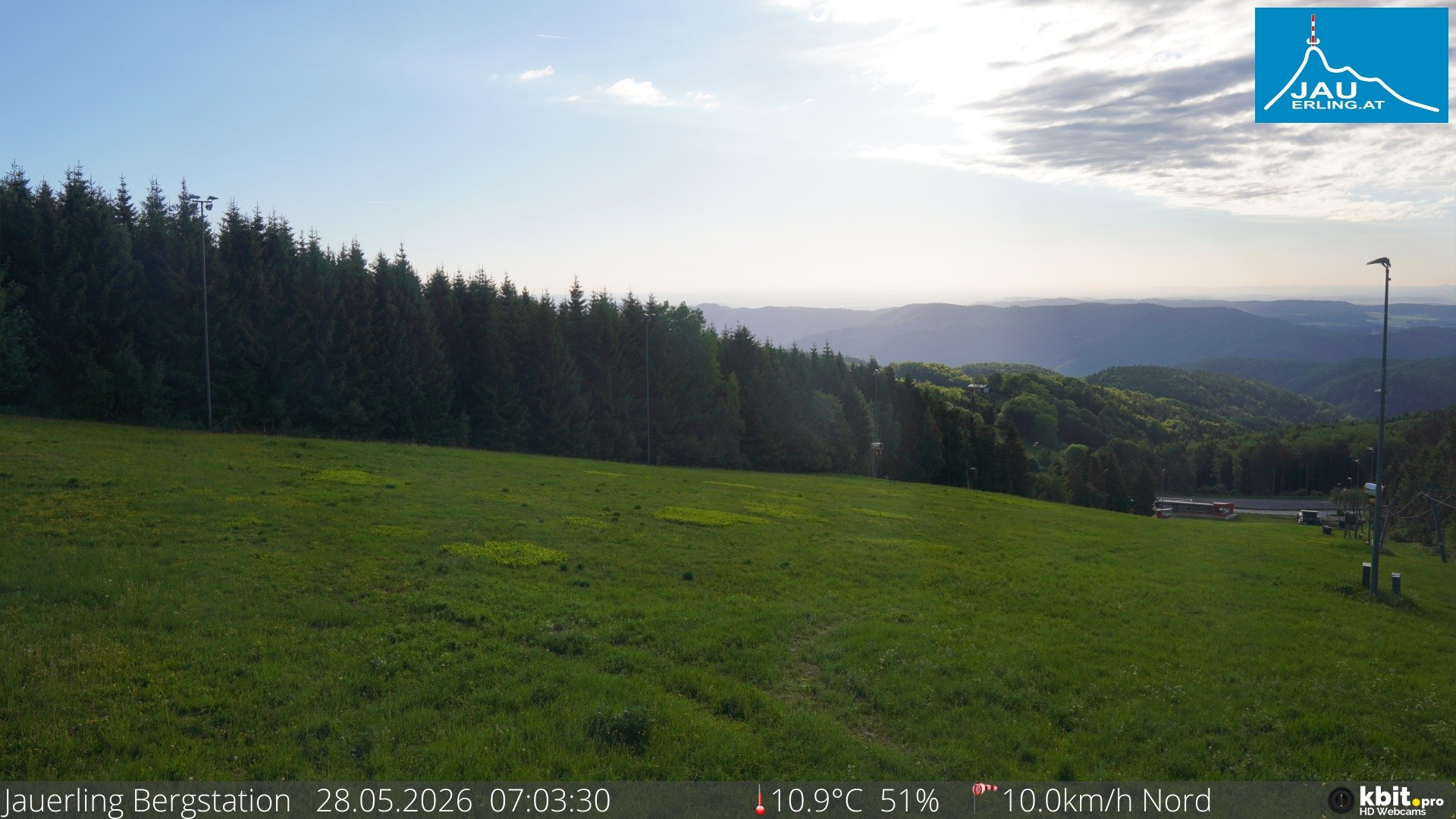 Archived image Webcam Panoramic view - mountain station Jauerling