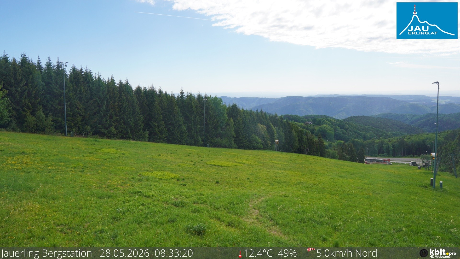 Archived image Webcam Panoramic view - mountain station Jauerling