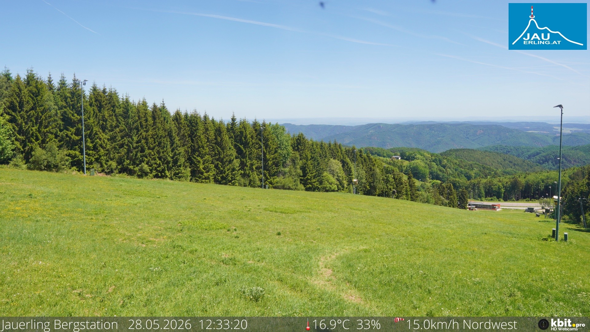 Archived image Webcam Panoramic view - mountain station Jauerling