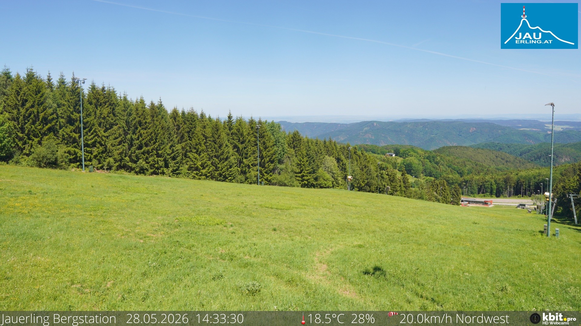 Archived image Webcam Panoramic view - mountain station Jauerling