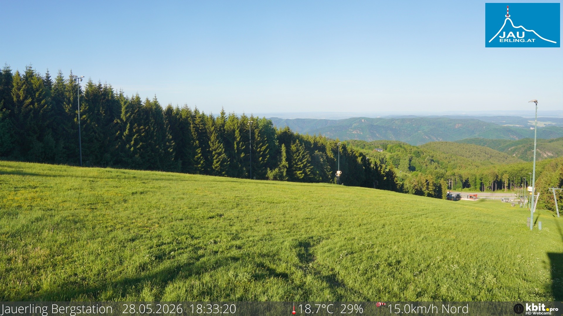 Archived image Webcam Panoramic view - mountain station Jauerling