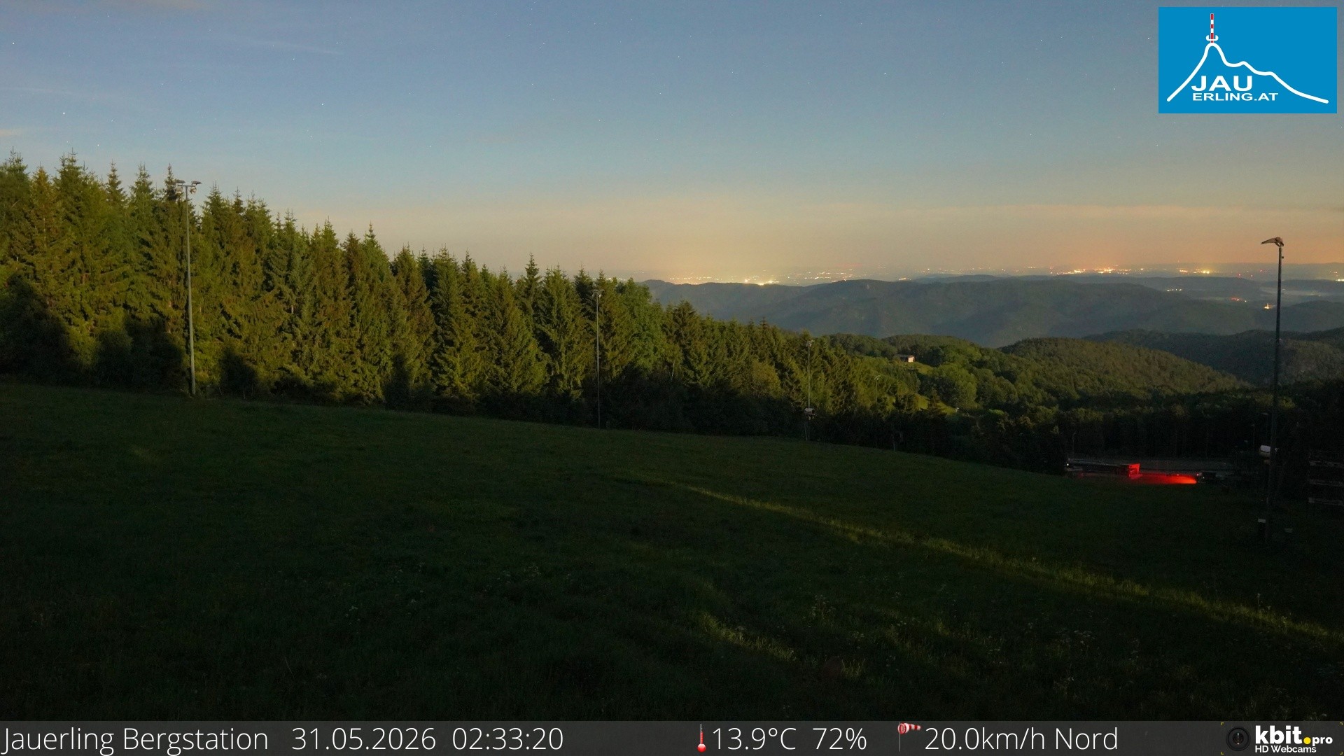 Archived image Webcam Panoramic view - mountain station Jauerling