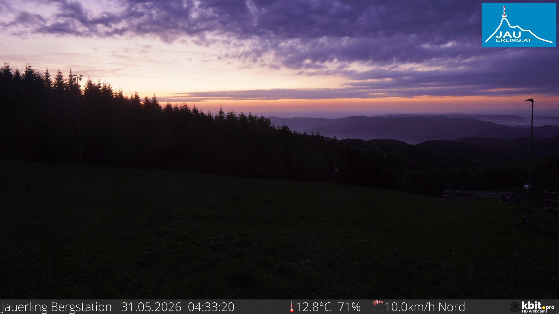 Archived image Webcam Panoramic view - mountain station Jauerling