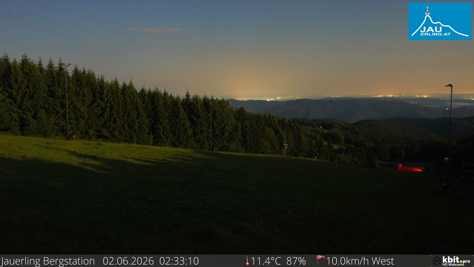 Archived image Webcam Panoramic view - mountain station Jauerling