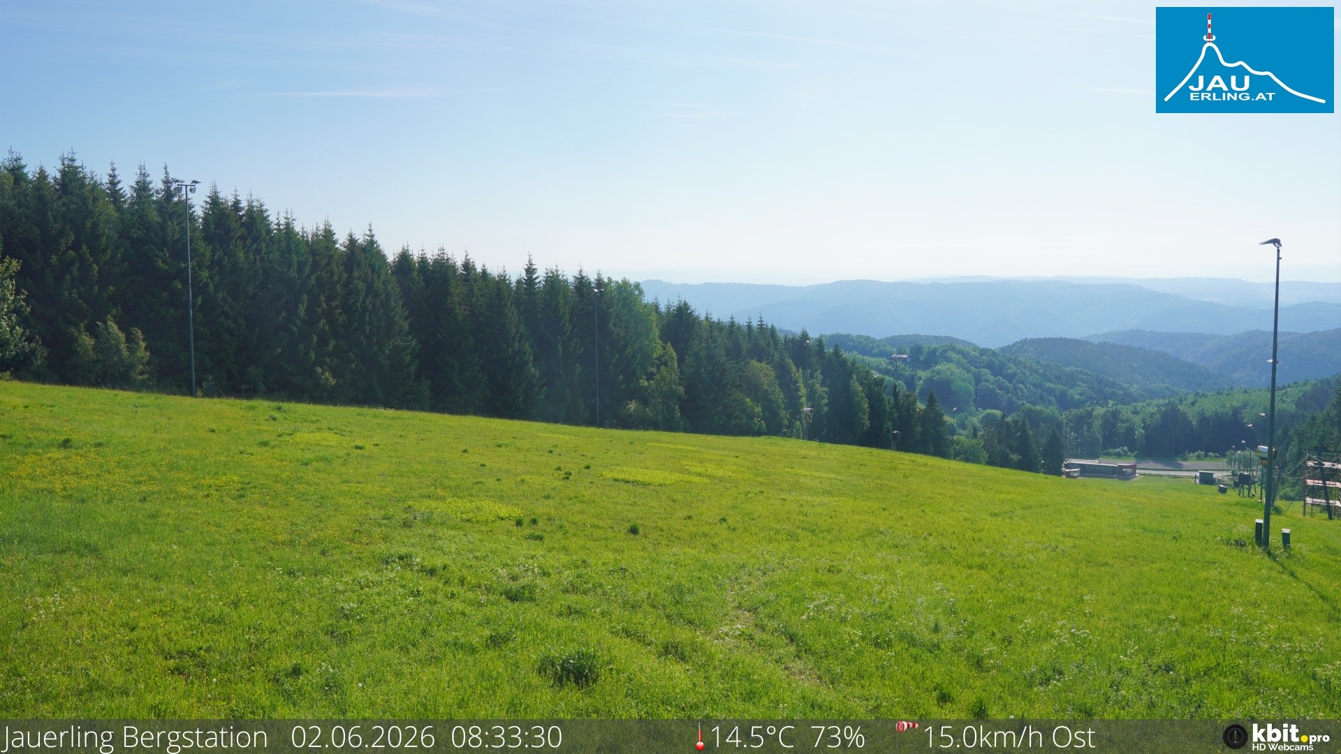 Archived image Webcam Panoramic view - mountain station Jauerling
