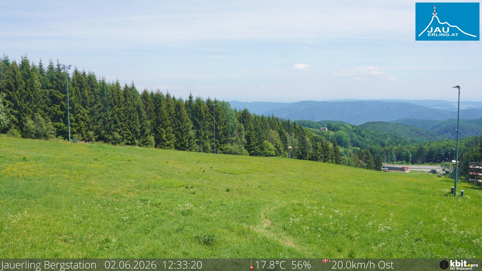 Archived image Webcam Panoramic view - mountain station Jauerling
