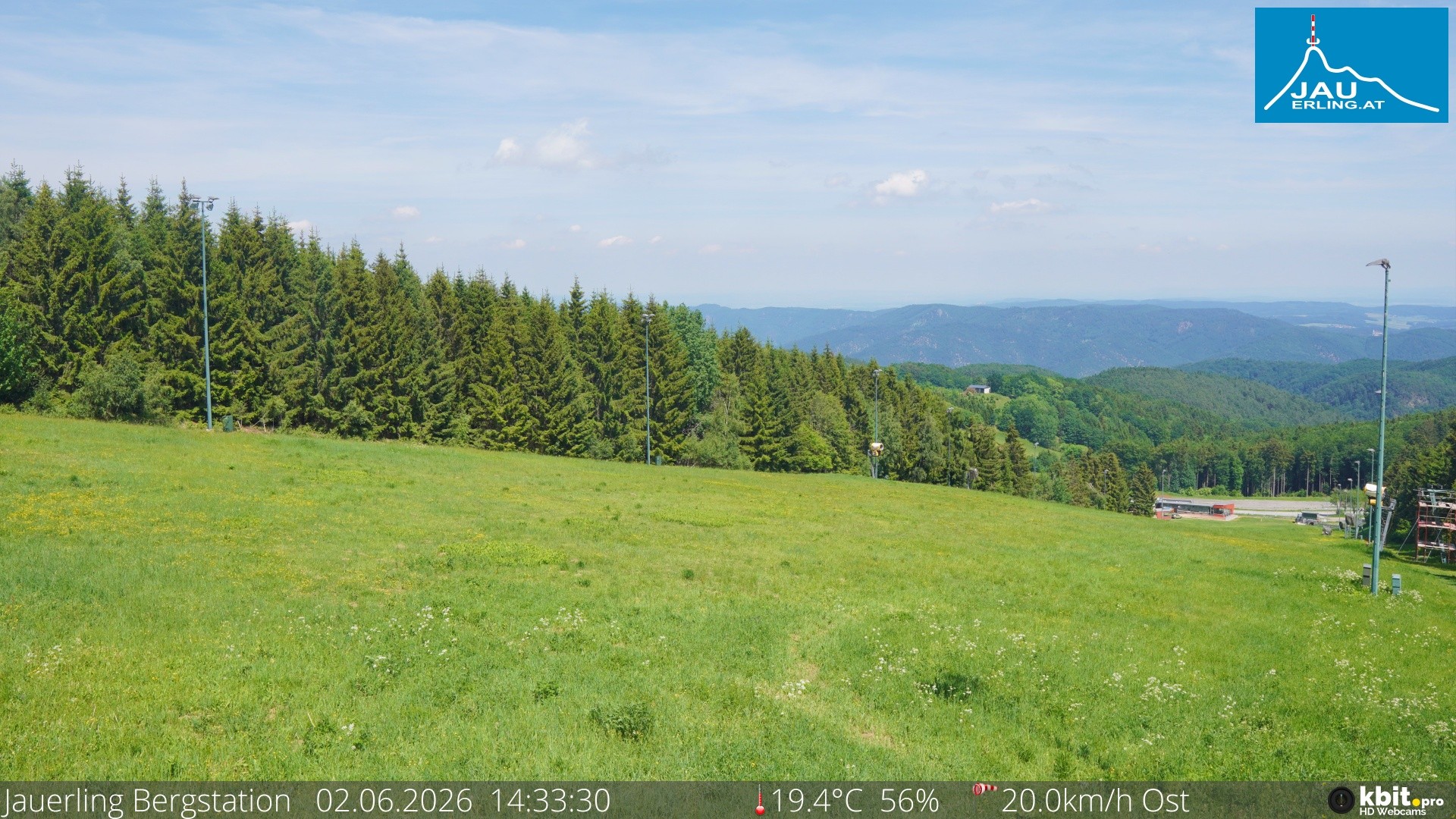 Archived image Webcam Panoramic view - mountain station Jauerling