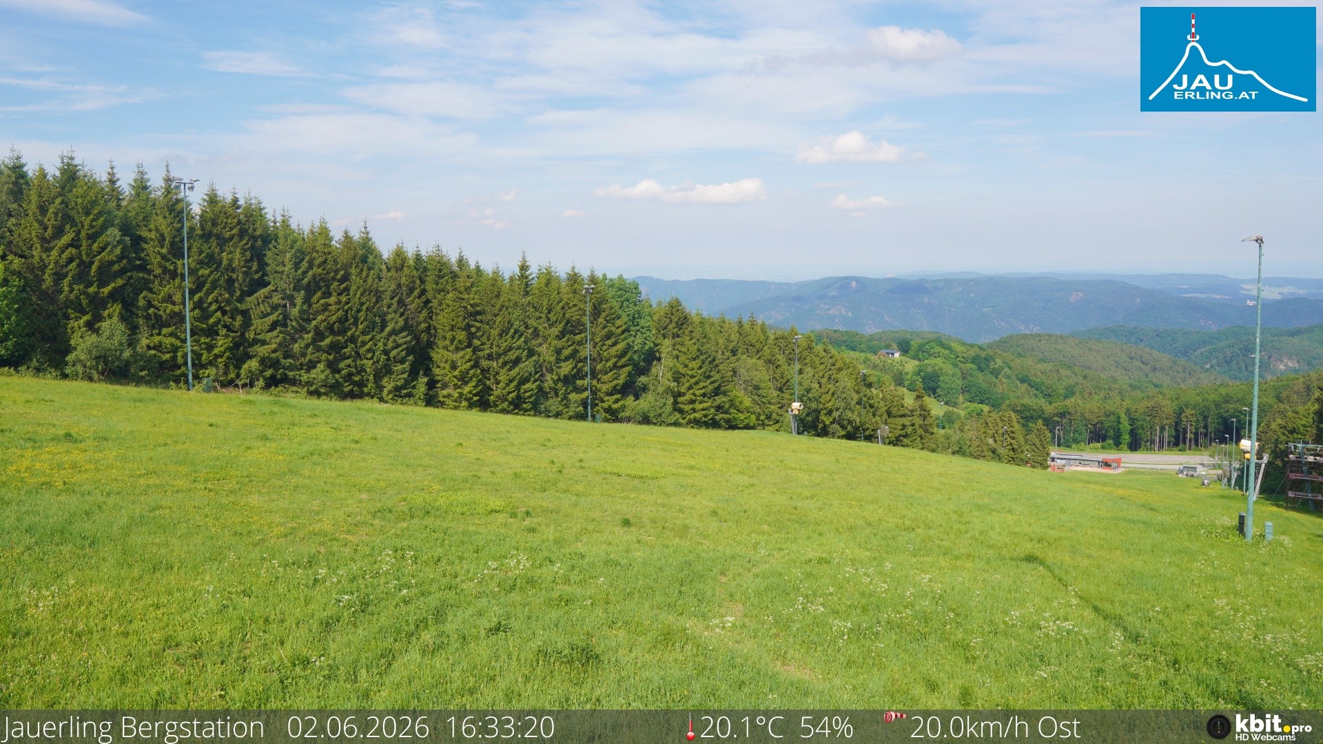 Archived image Webcam Panoramic view - mountain station Jauerling