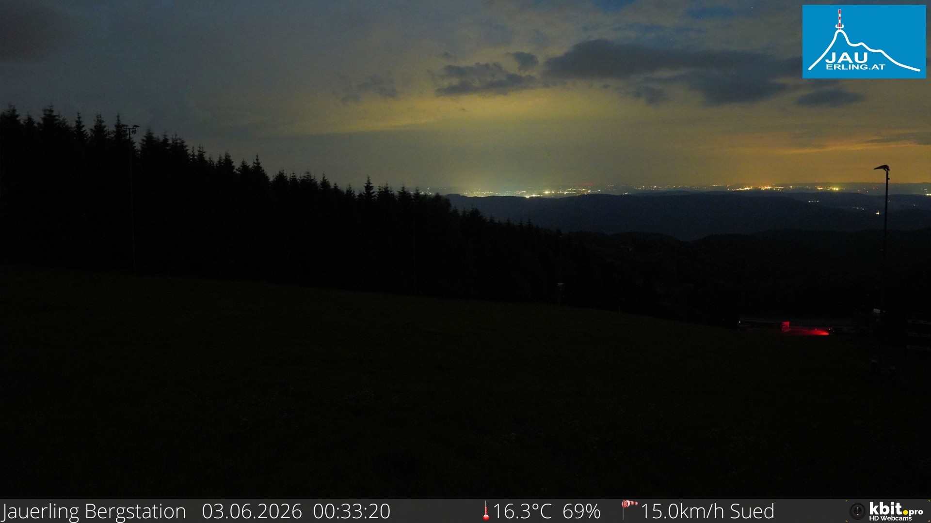 Archived image Webcam Panoramic view - mountain station Jauerling