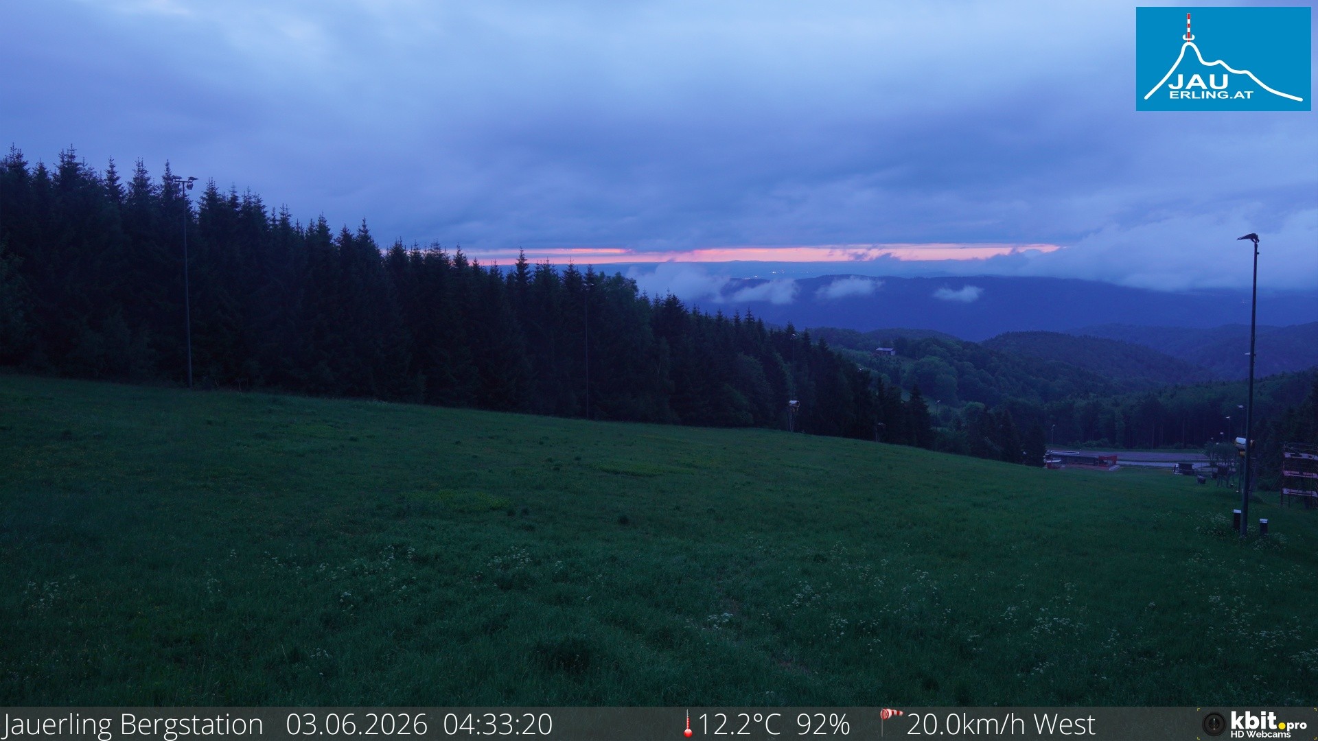 Archived image Webcam Panoramic view - mountain station Jauerling