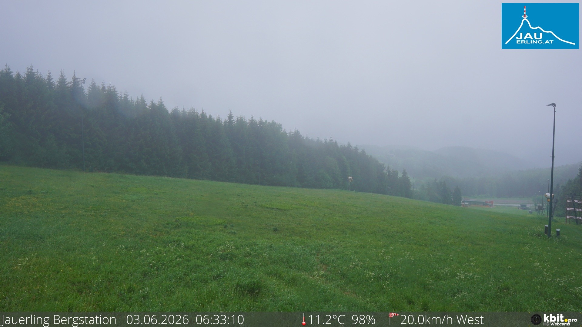 Archived image Webcam Panoramic view - mountain station Jauerling