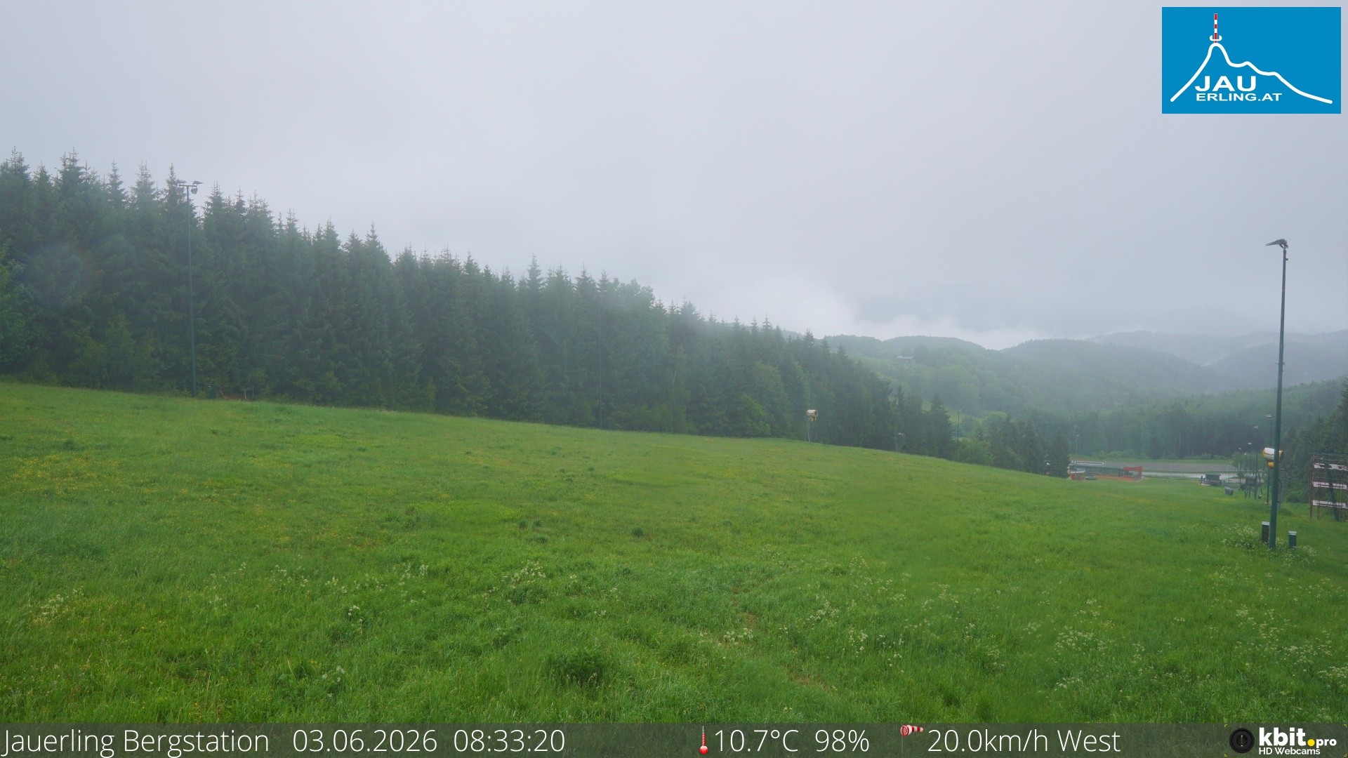 Archived image Webcam Panoramic view - mountain station Jauerling