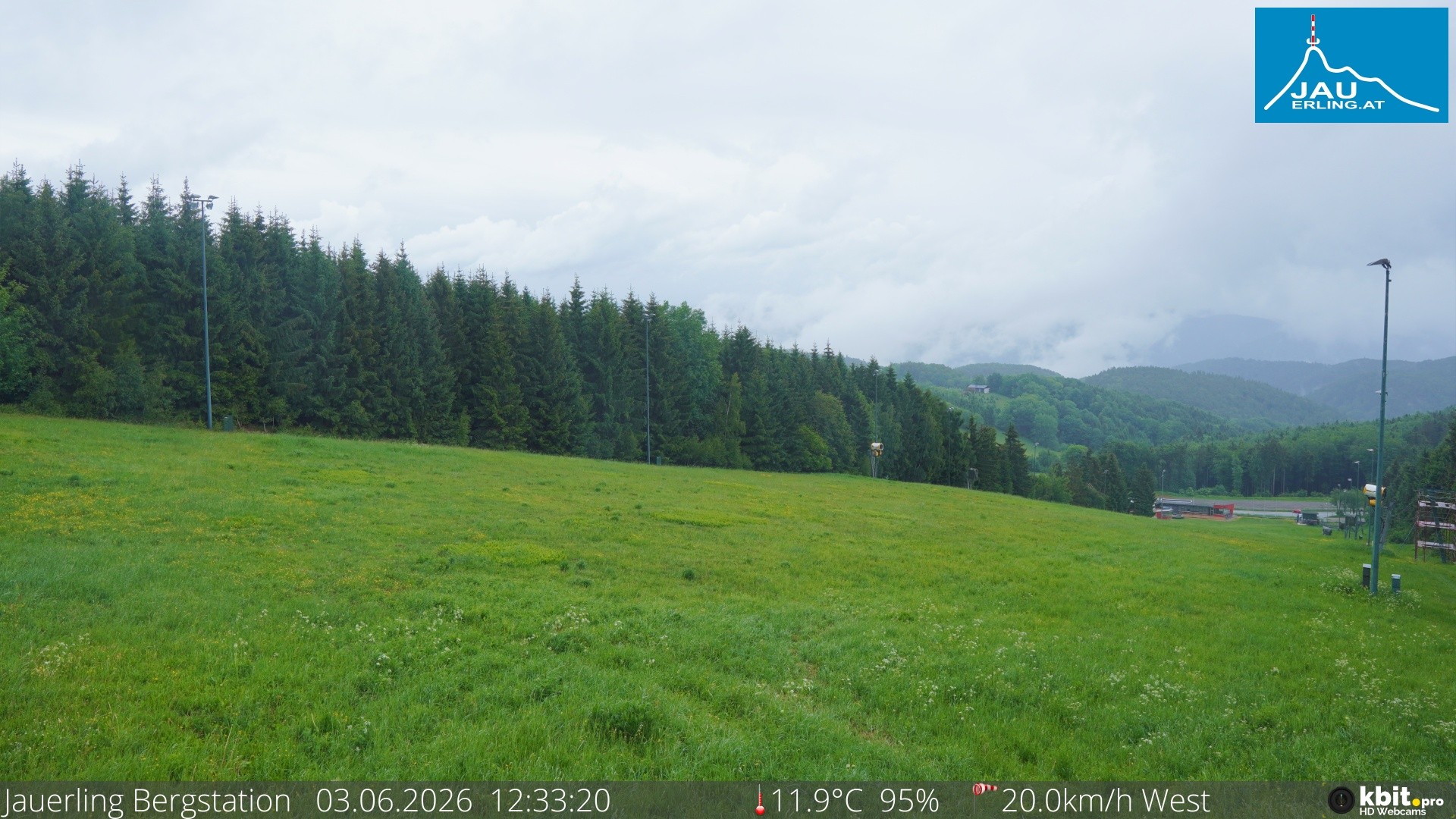 Archived image Webcam Panoramic view - mountain station Jauerling