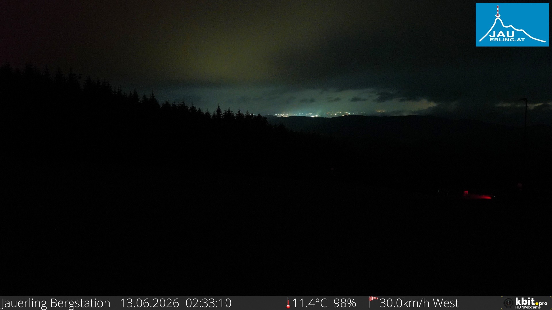 Archived image Webcam Panoramic view - mountain station Jauerling