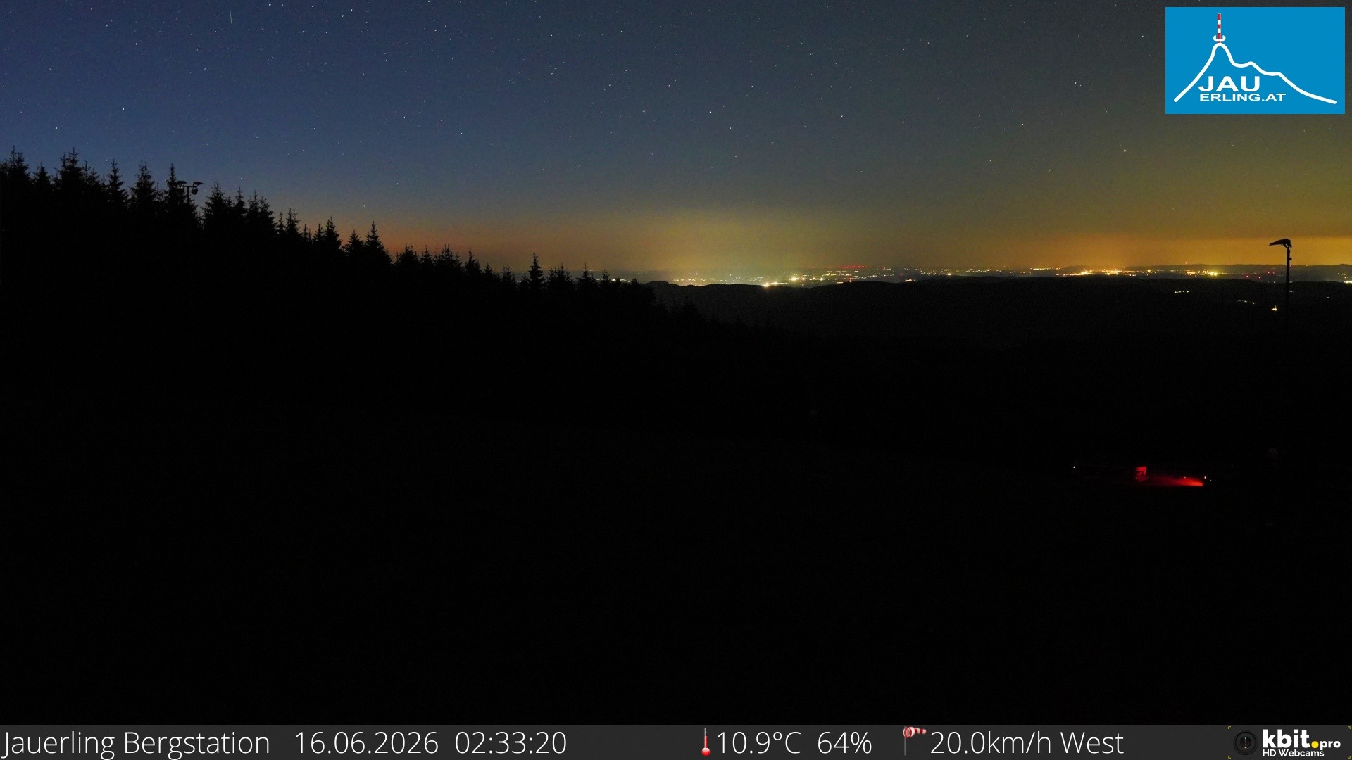 Archiv Foto Webcam Panorama - Bergstation Jauerling