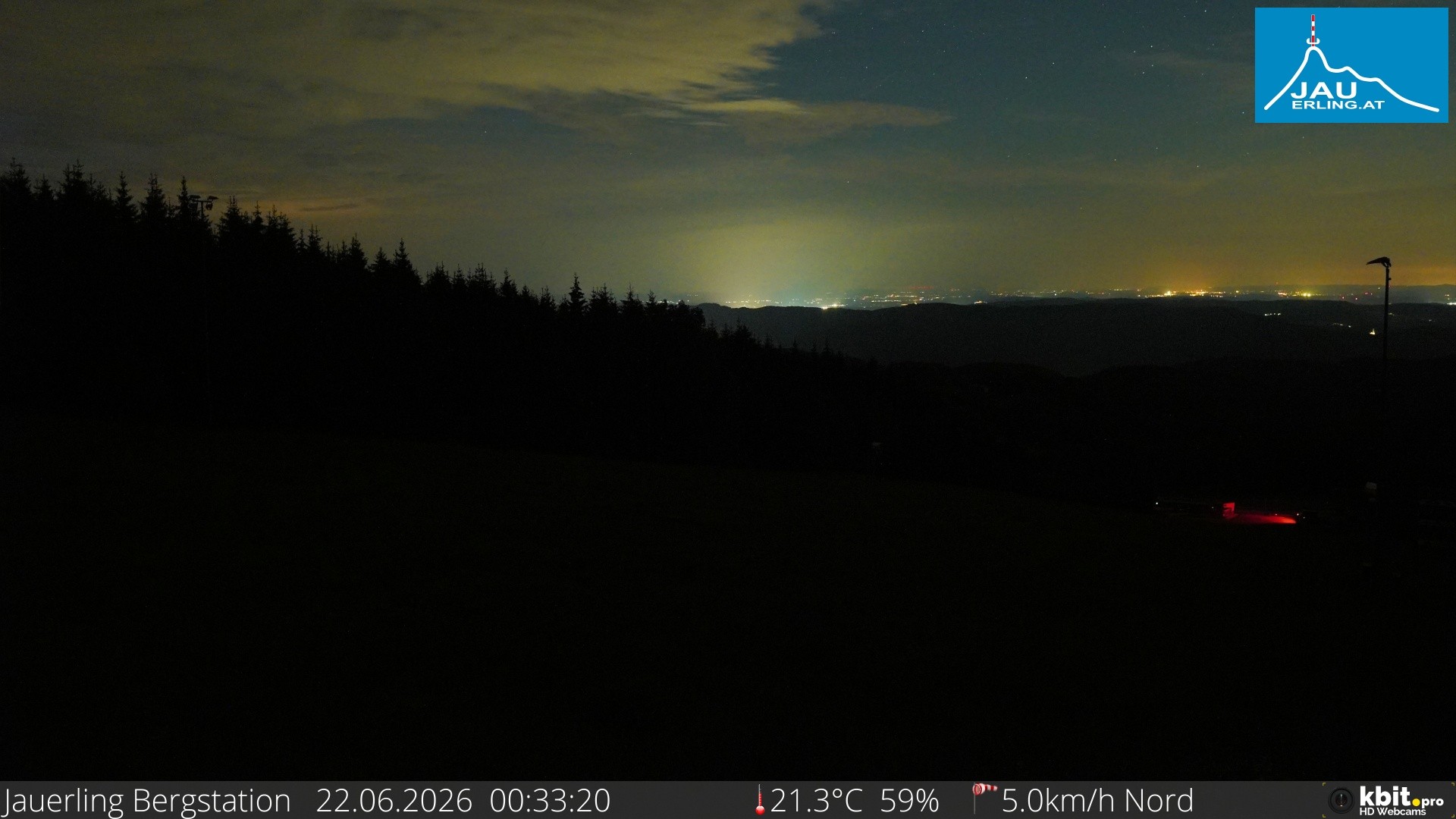 Archived image Webcam Panoramic view - mountain station Jauerling