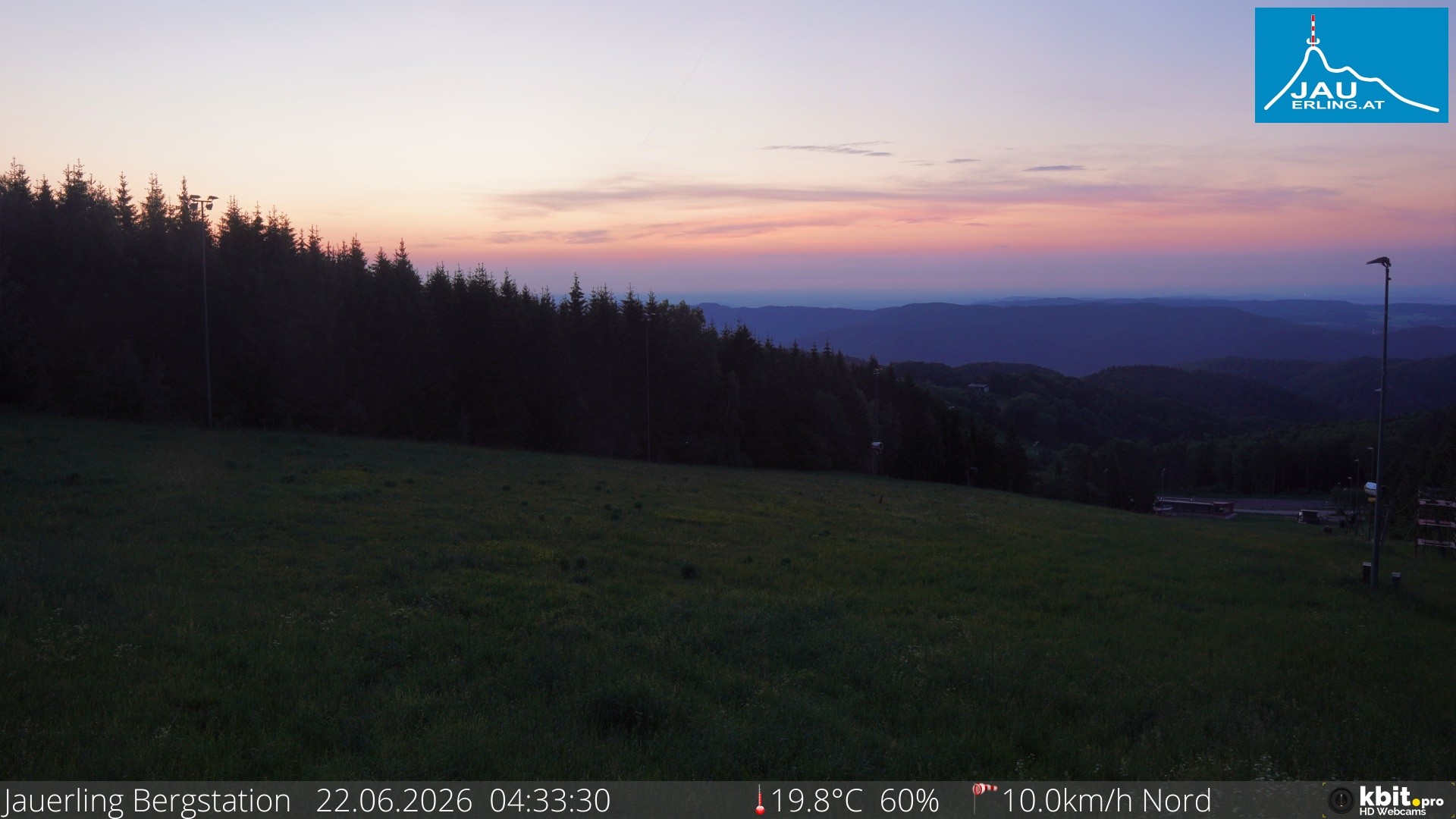 Archived image Webcam Panoramic view - mountain station Jauerling