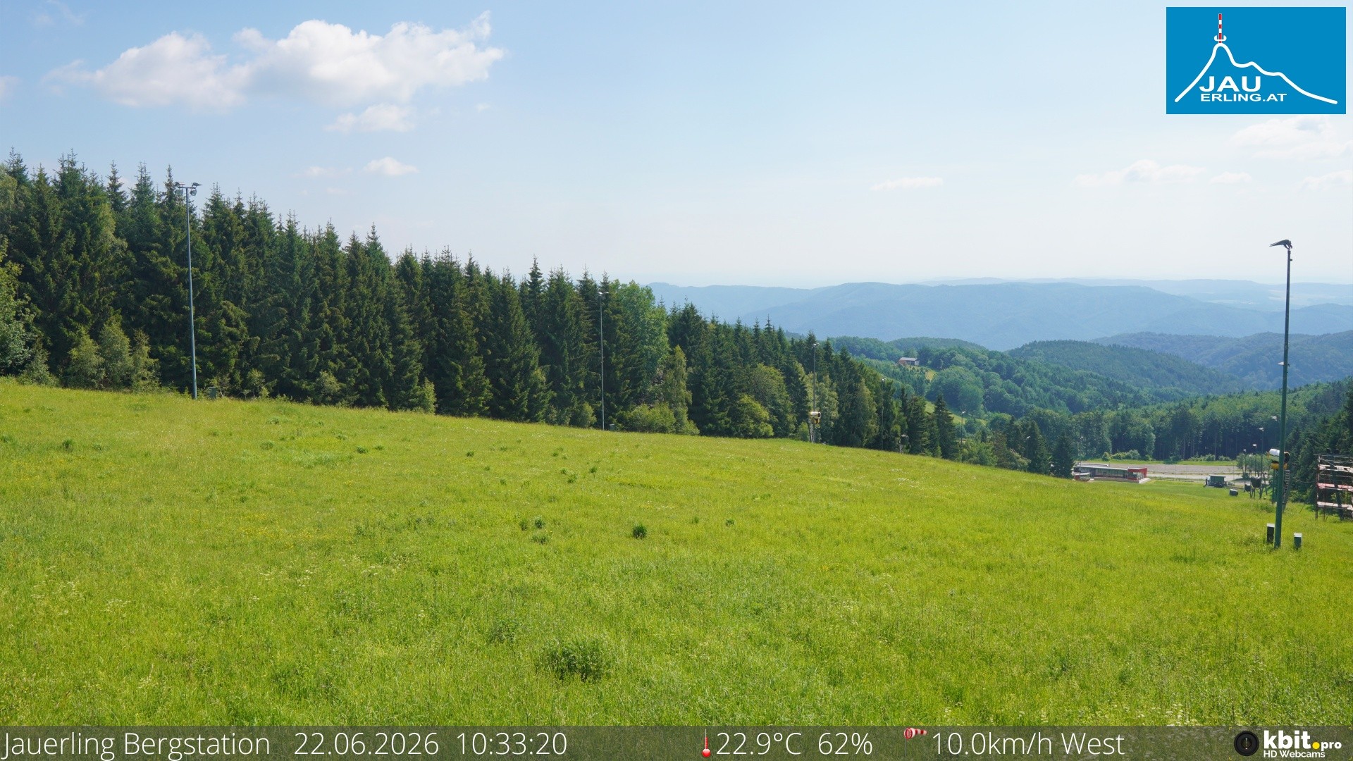 Archived image Webcam Panoramic view - mountain station Jauerling